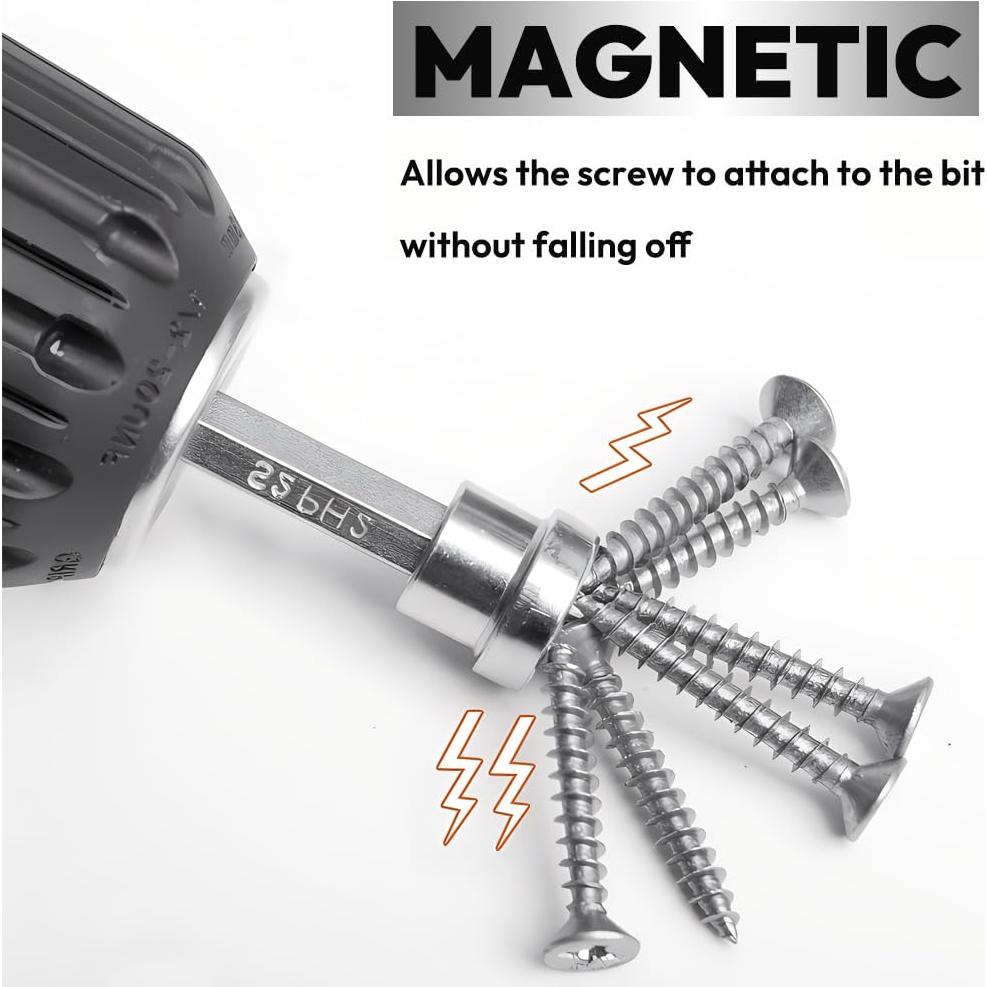 Conjunto de 10 Puntas de Destornillador PH2 1/4" Hexagonal Saipe