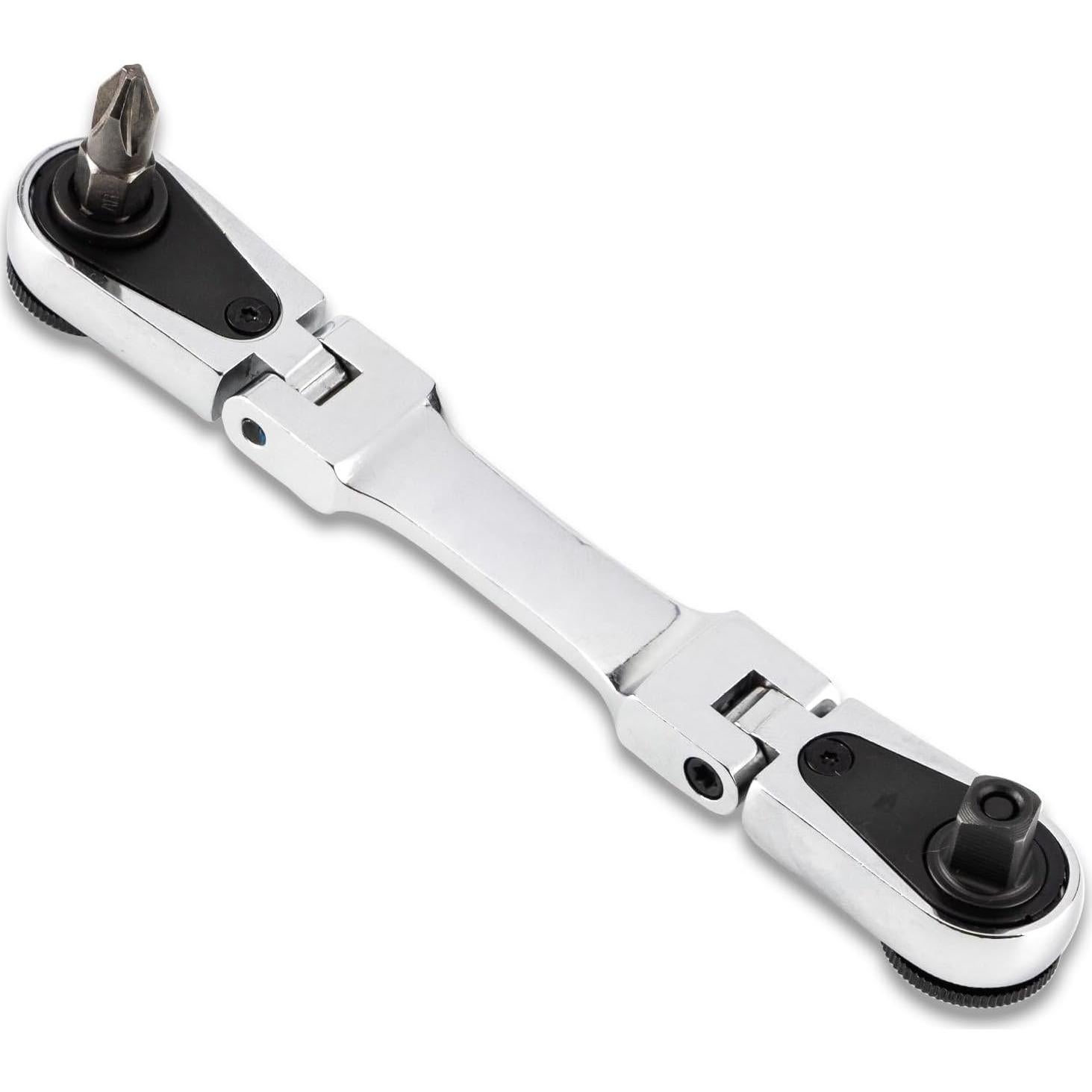 Carraca Dual Flexible LABEAR 1/4" con Cabeza de 180°