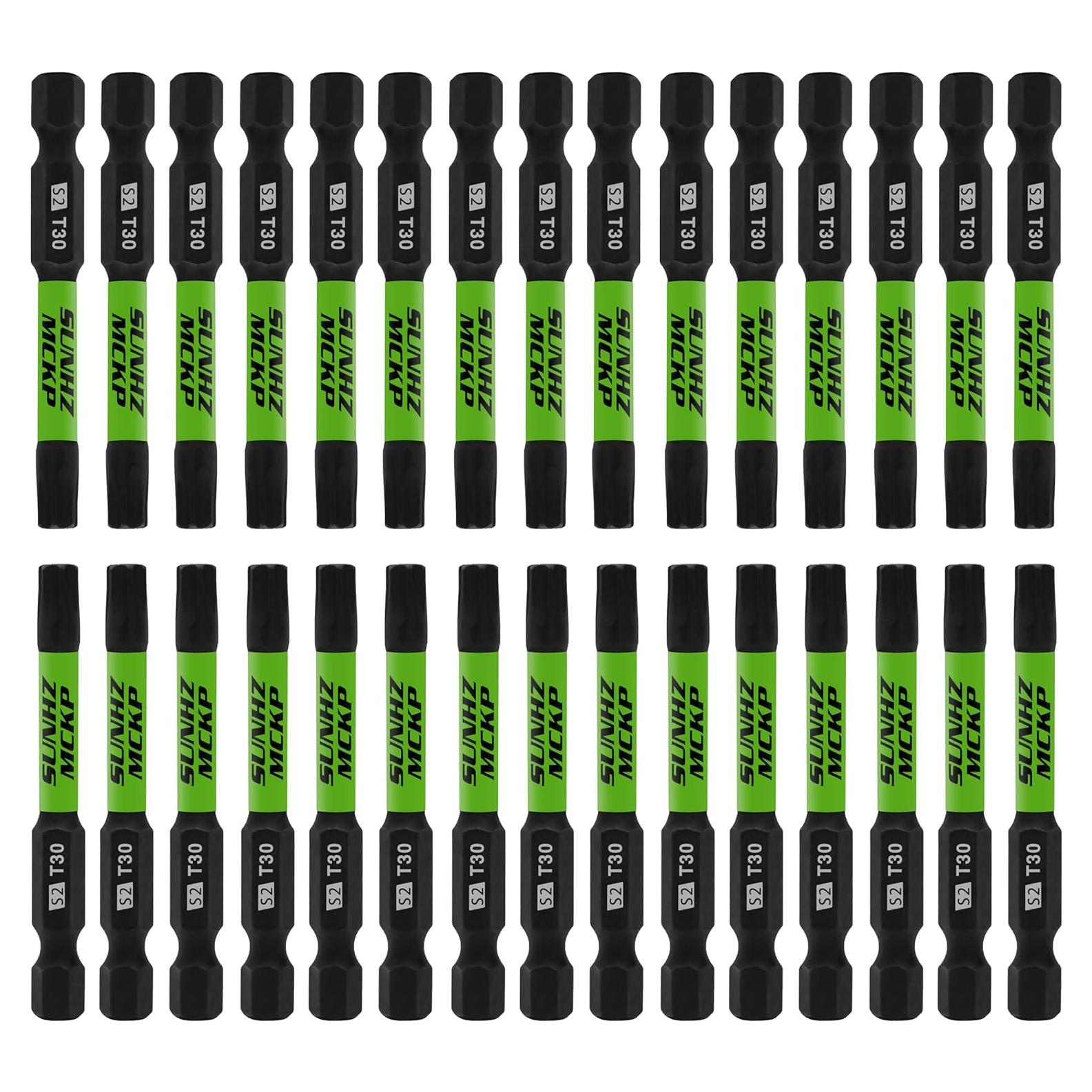 Juego de Puntas Torx Impacto SUNHZMCKP 30 Piezas T30