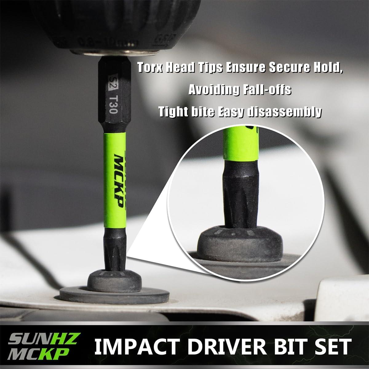 Juego de Puntas Torx Impacto SUNHZMCKP 30 Piezas T30