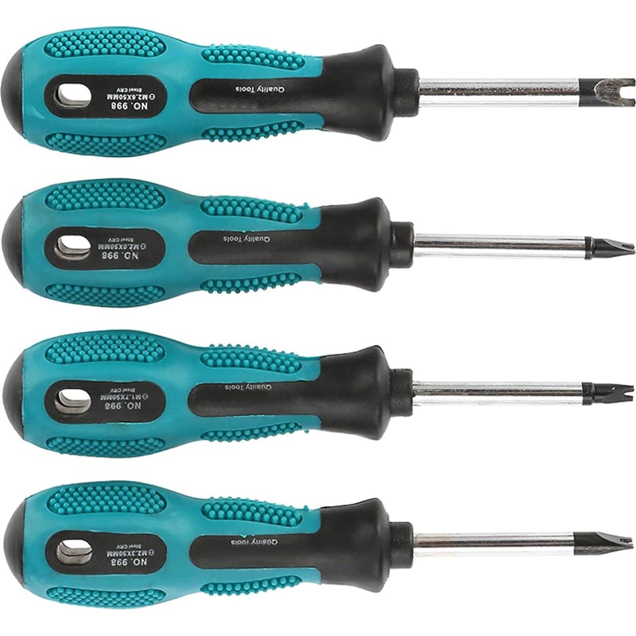 Juego de Destornilladores Tipo U Asixx 4 Piezas Magnéticos