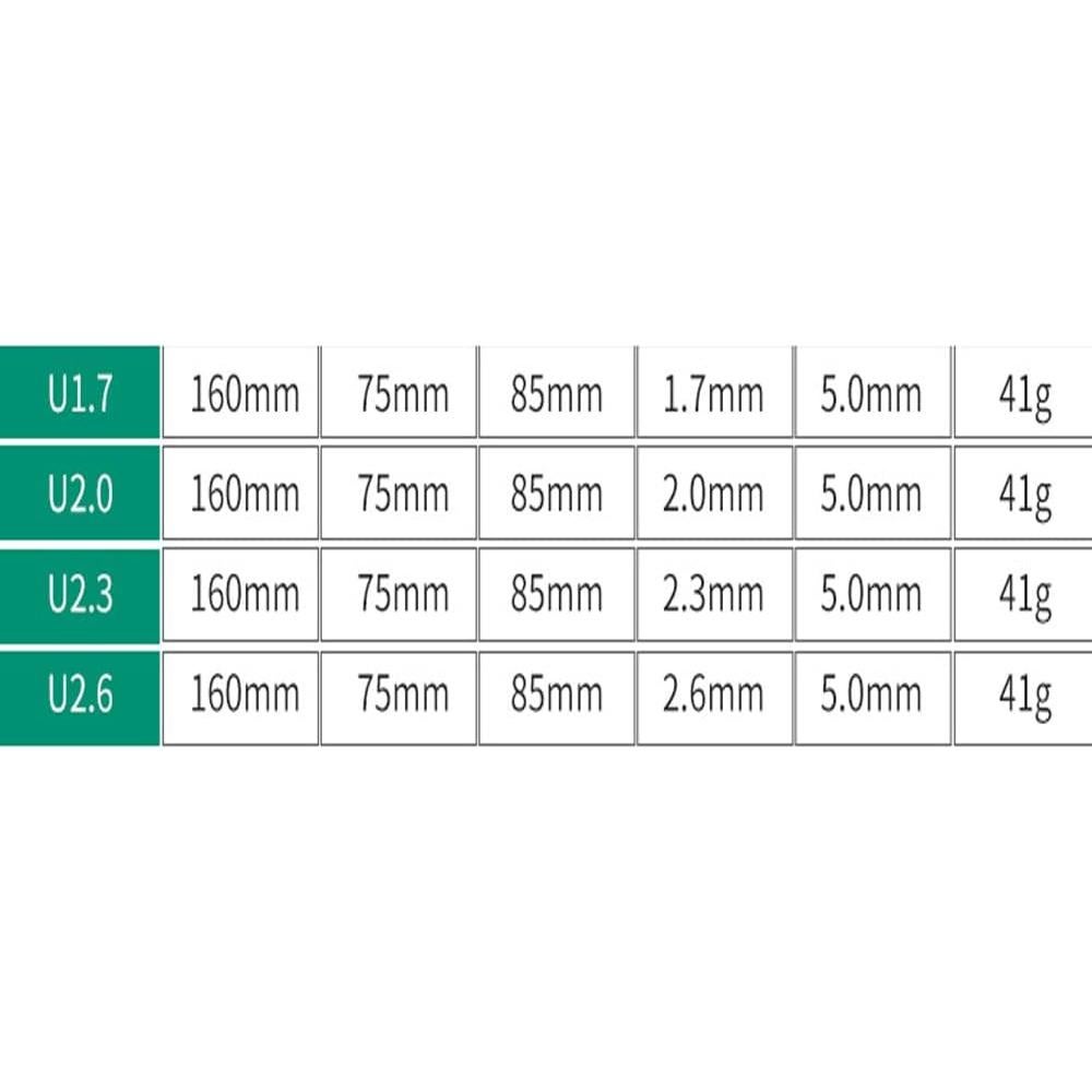 Juego de Destornilladores en U Fongmore 4 Pcs 16cm M1.7 M2.0 M2.3 M2.6