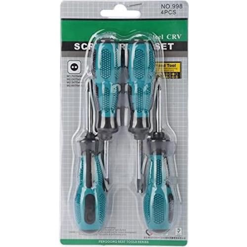Juego de Destornilladores Tipo U Walfront 4 Pcs Acero Cromo-Vanadio