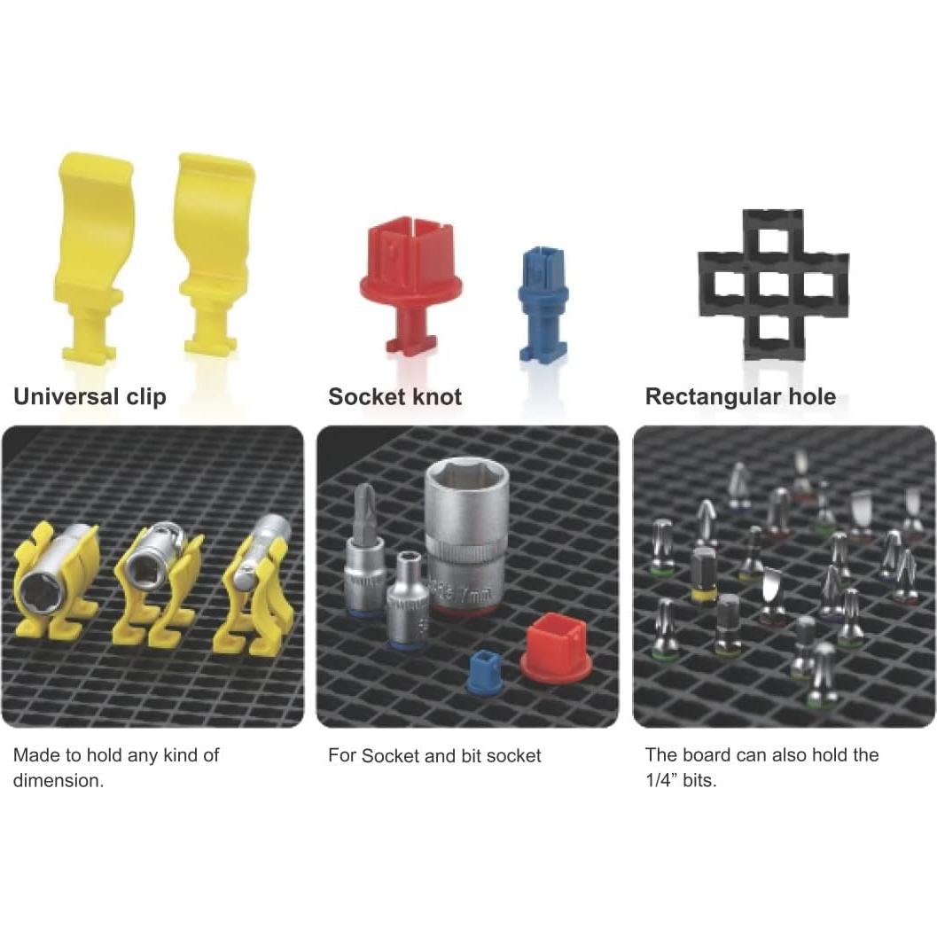 Organizador de Herramientas ZONA LIBRE 68 Piezas Rojo