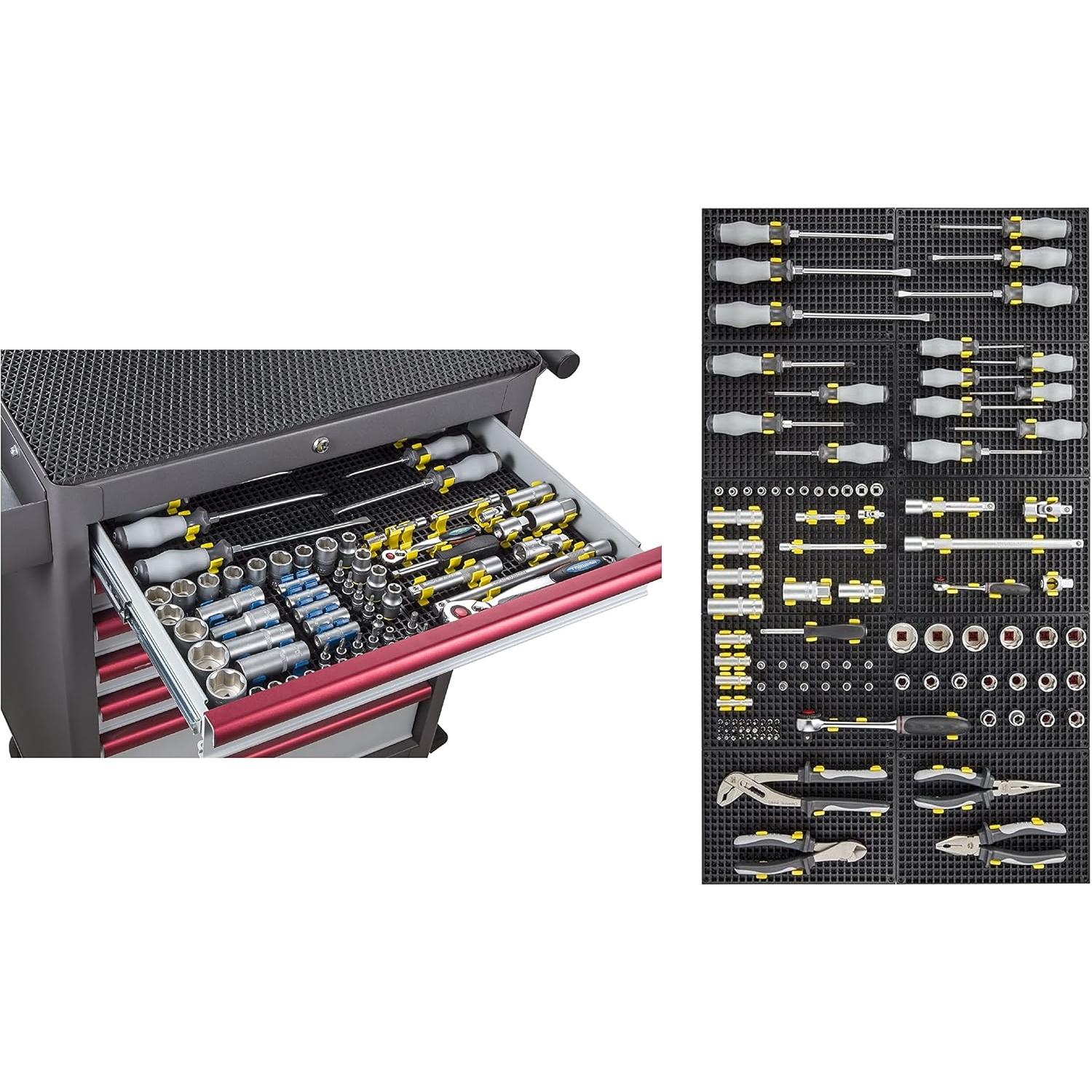 Organizador de Herramientas ZONA LIBRE 68 Piezas Rojo