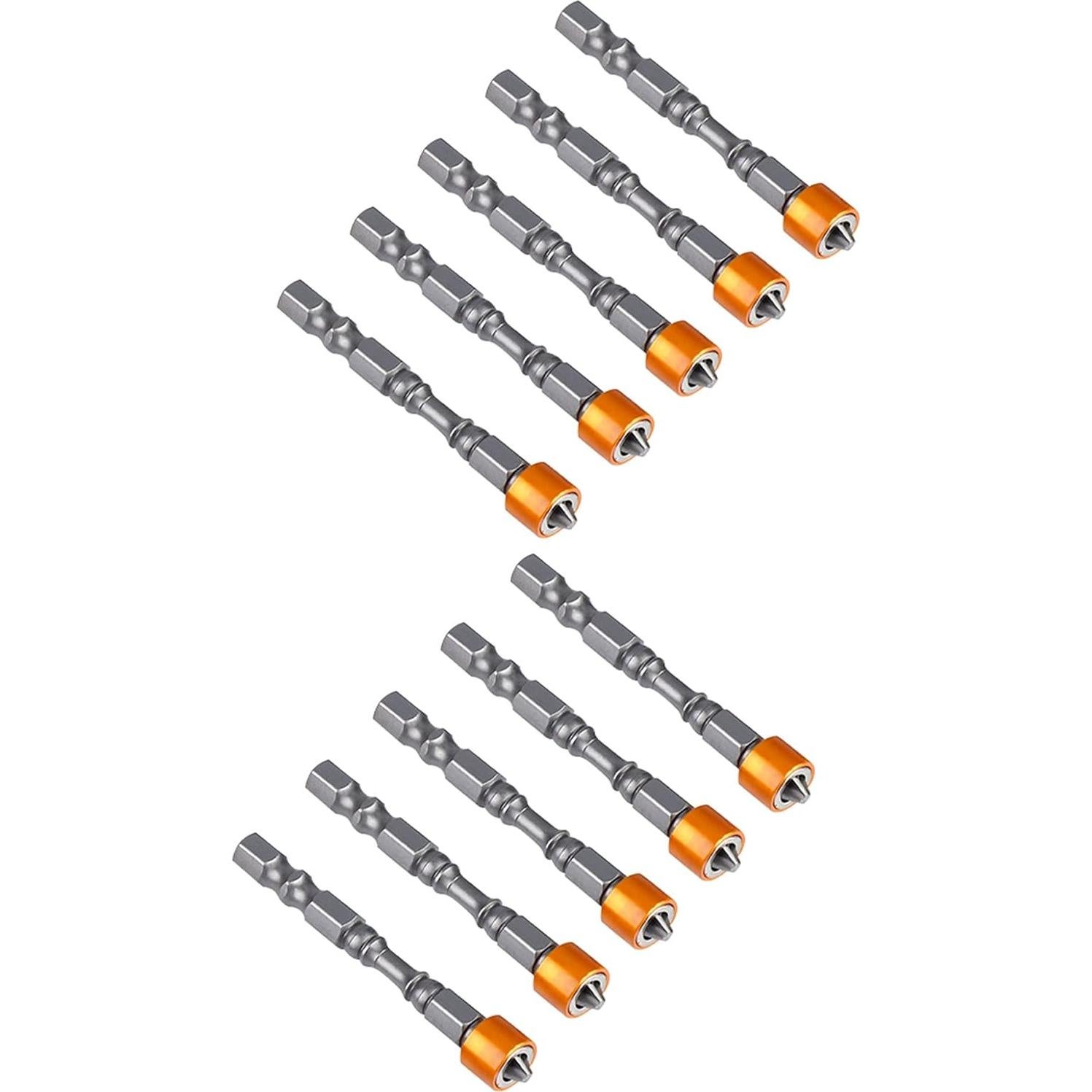 10 Puntas Magnéticas PH2 Eujgoov para Destornillador de Pladur