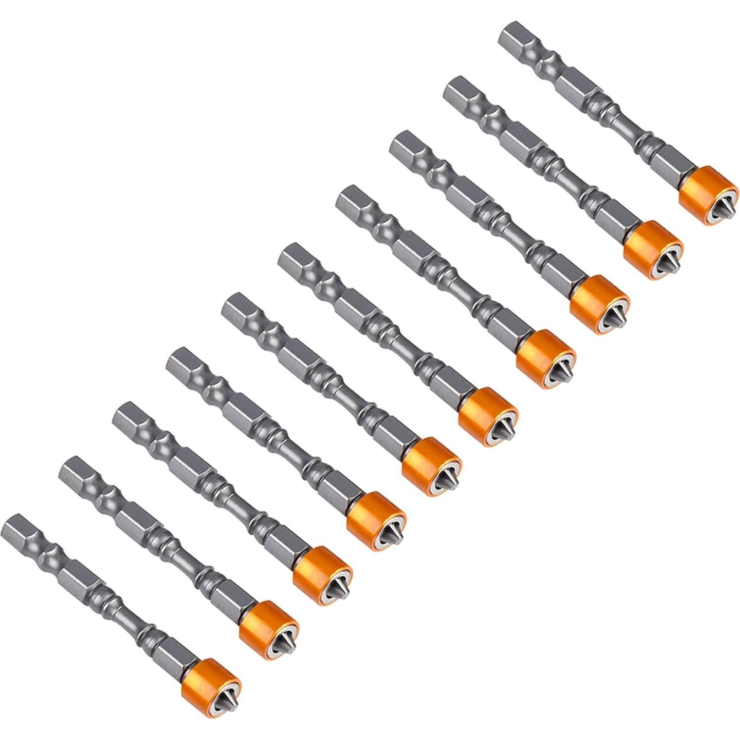 10 Puntas Magnéticas PH2 Eujgoov para Destornillador de Pladur