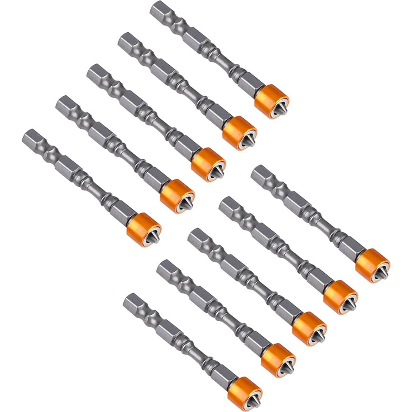 10 Puntas Magnéticas PH2 Eujgoov para Destornillador de Pladur