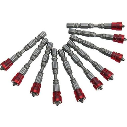 10 Puntas Magnéticas PH2 MiguCo 65mm para Tornillos Yeso