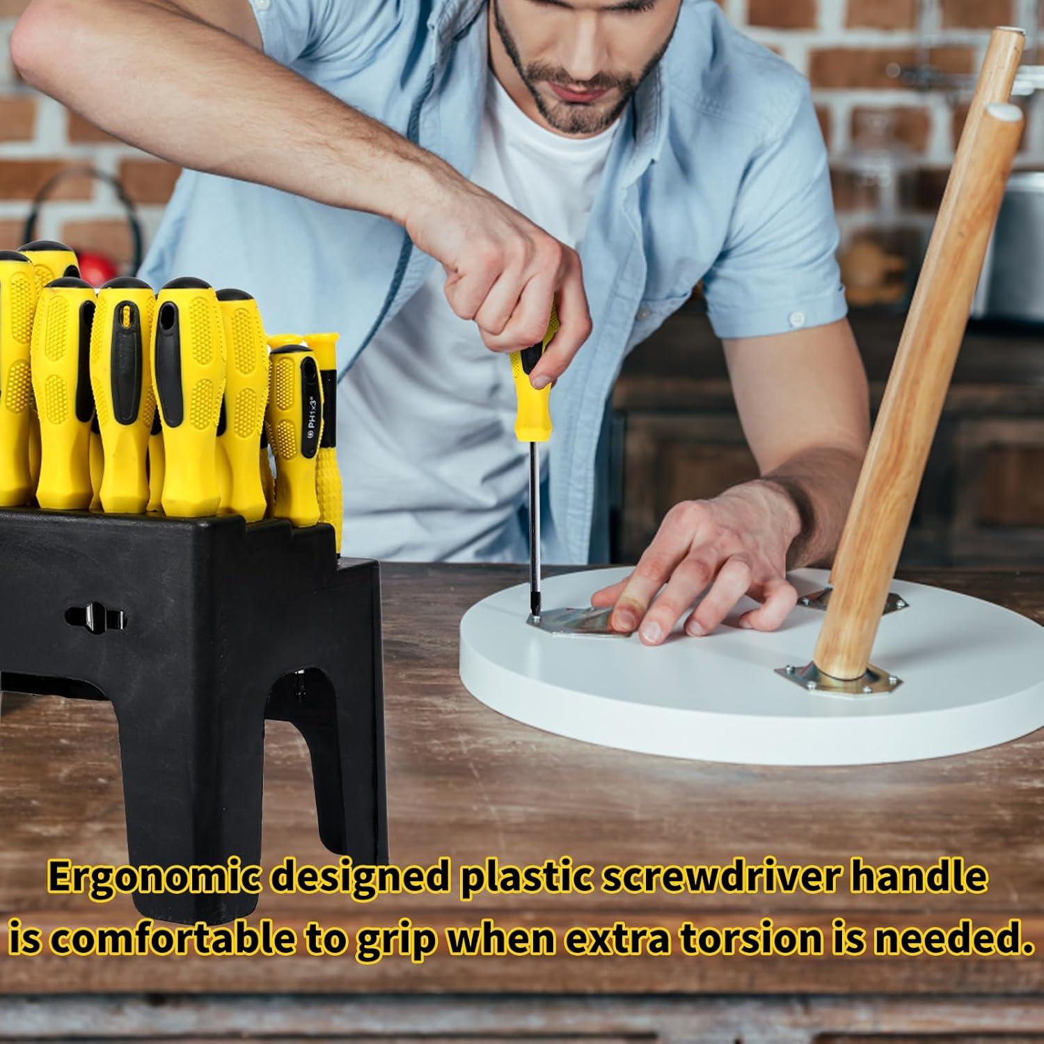 Juego de Destornilladores Jadeshay 100 Piezas con Estante