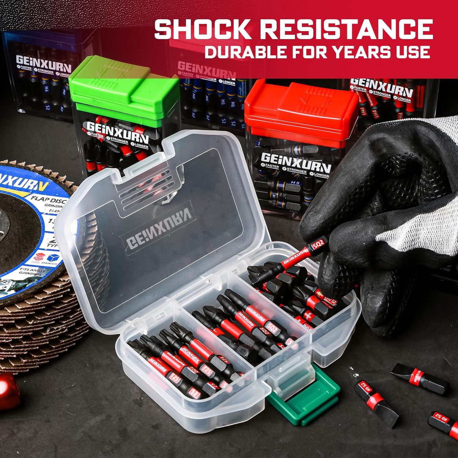 Juego de Puntas de Destornillador GEINXURN 41 Piezas Acero S2