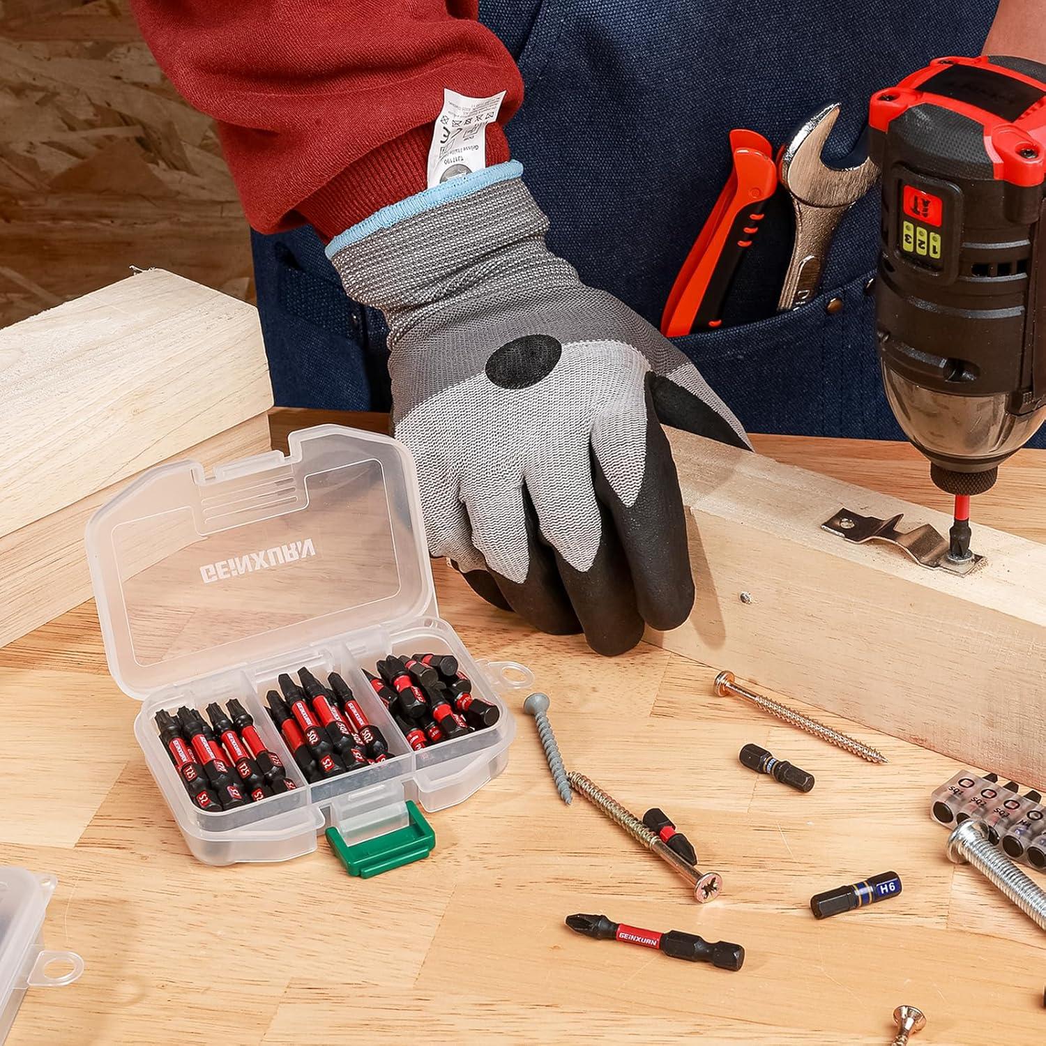 Juego de Puntas de Destornillador GEINXURN 41 Piezas Acero S2