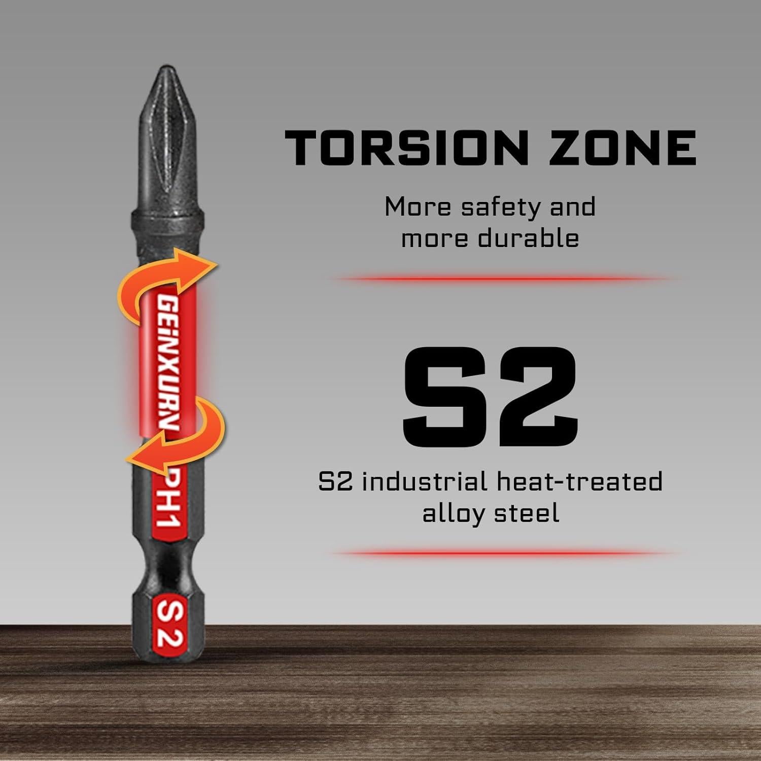 Juego de Puntas de Destornillador GEINXURN 41 Piezas Acero S2