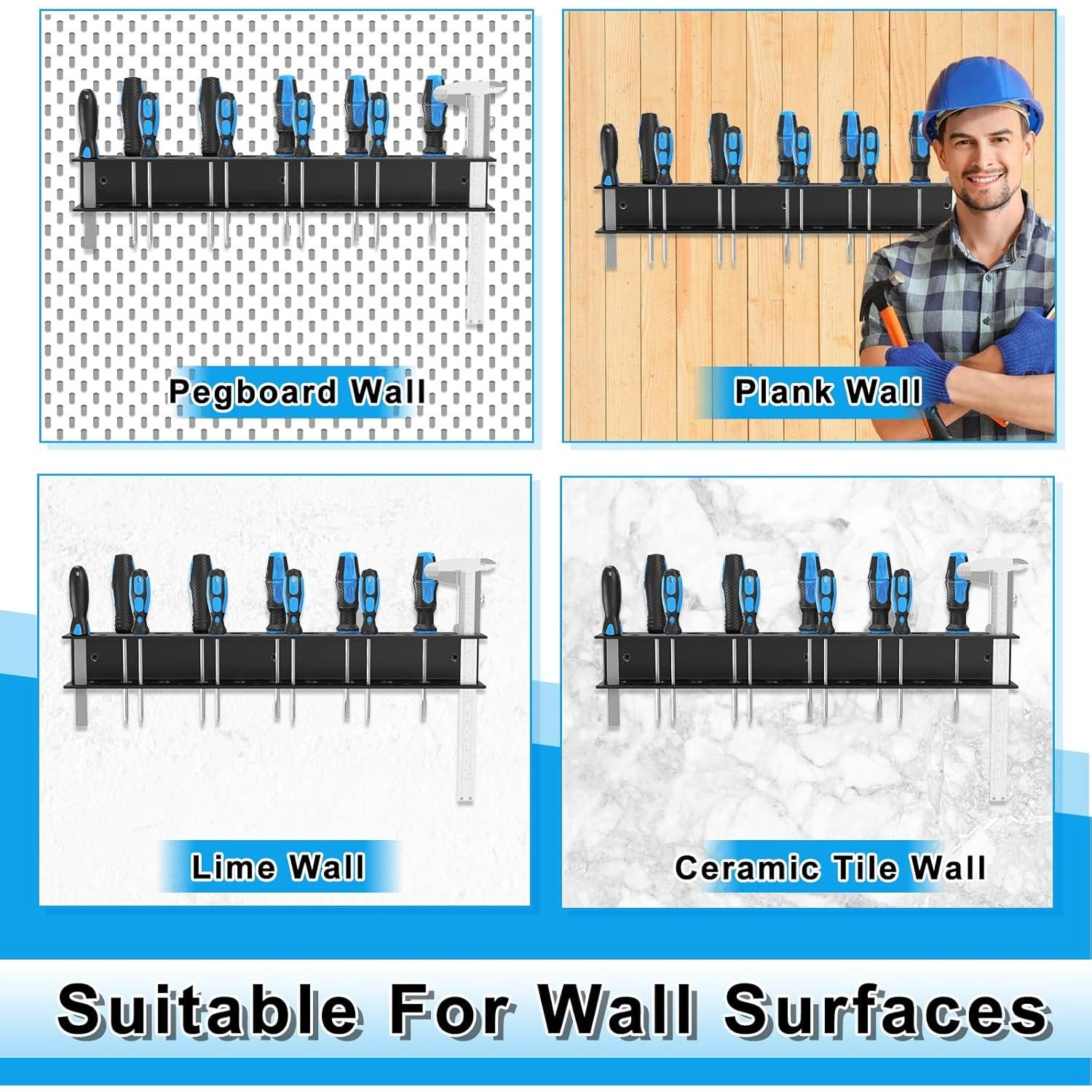 Organizador de Destornilladores Ouinis Montado en Pared 40cm