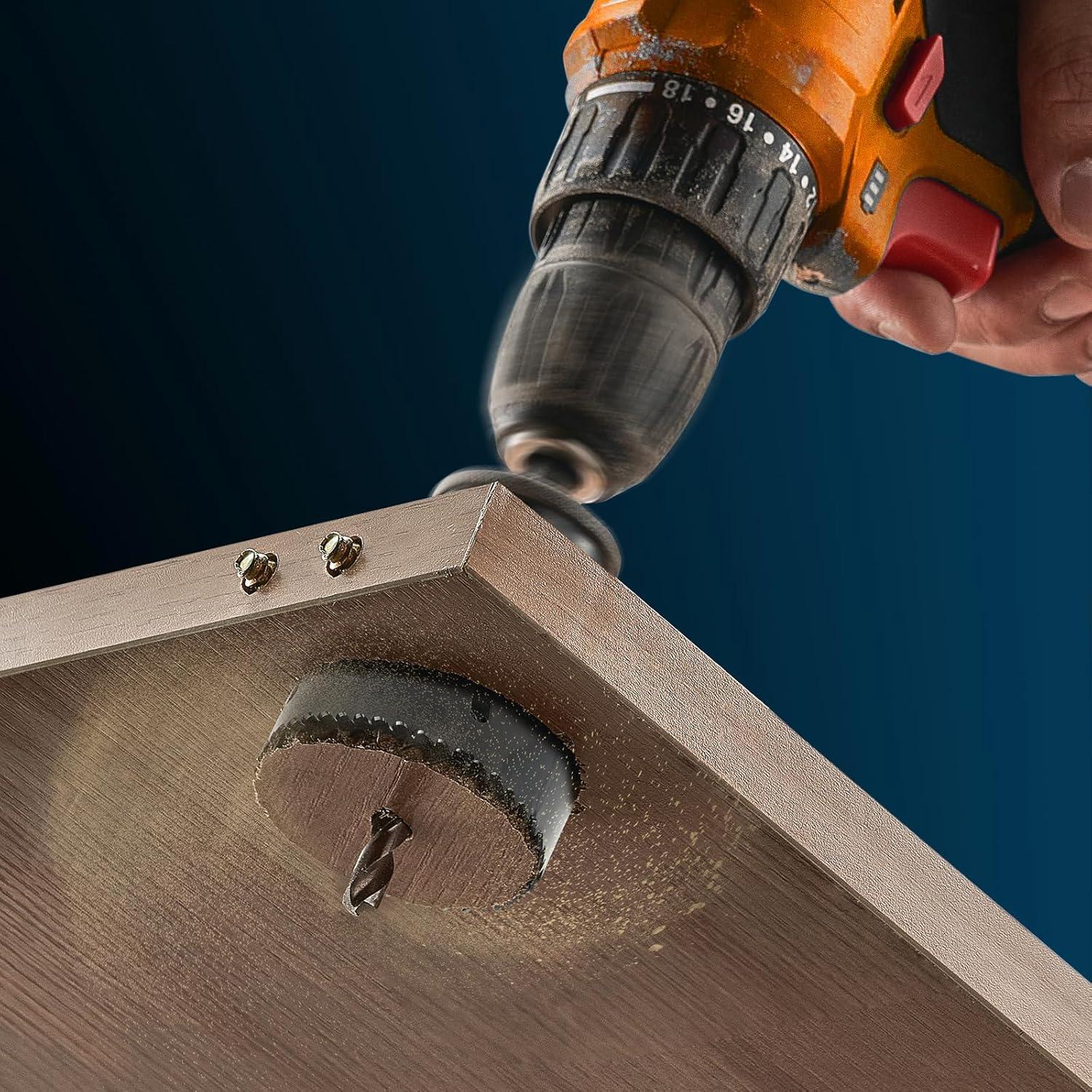 Kit de Sierras de Corona VEVOR 18 PZS Bi-Metal 19mm a 114mm