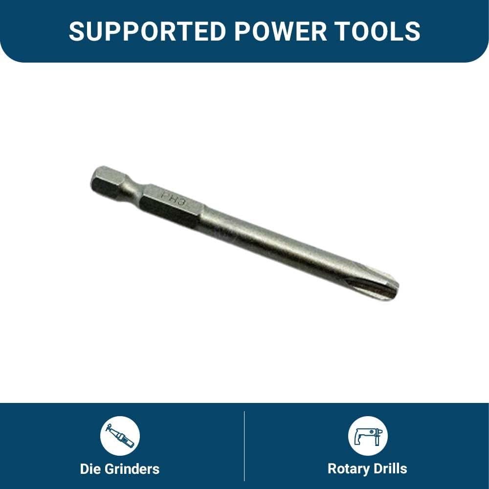 Puntas de Destornillador Phillips 1/4" Hex Benchmark 50 Pzas