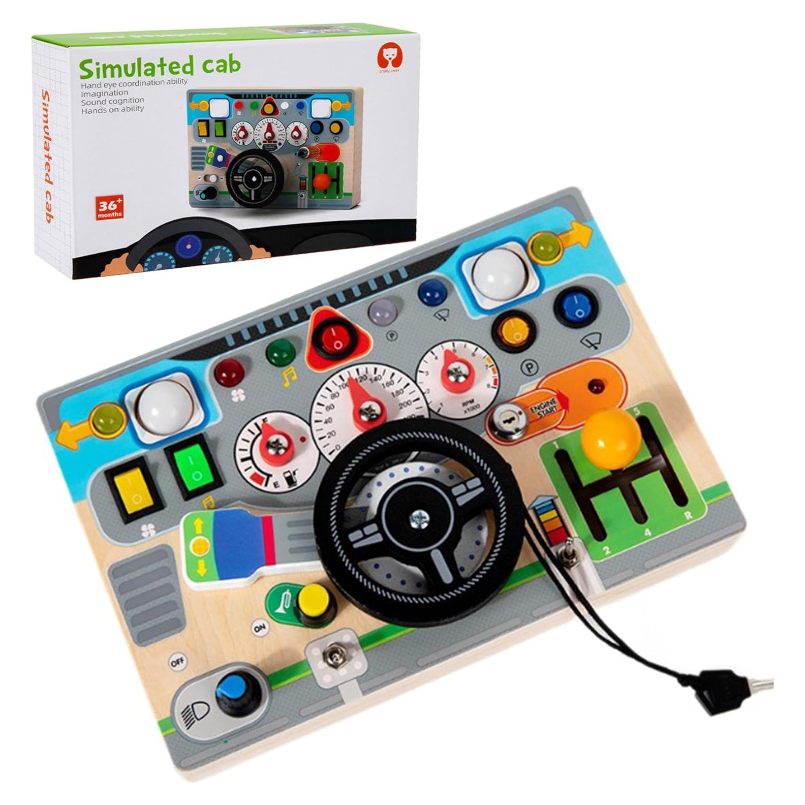 Tablero Ocupado Montessori de Madera Toyara 21x14cm para Niños