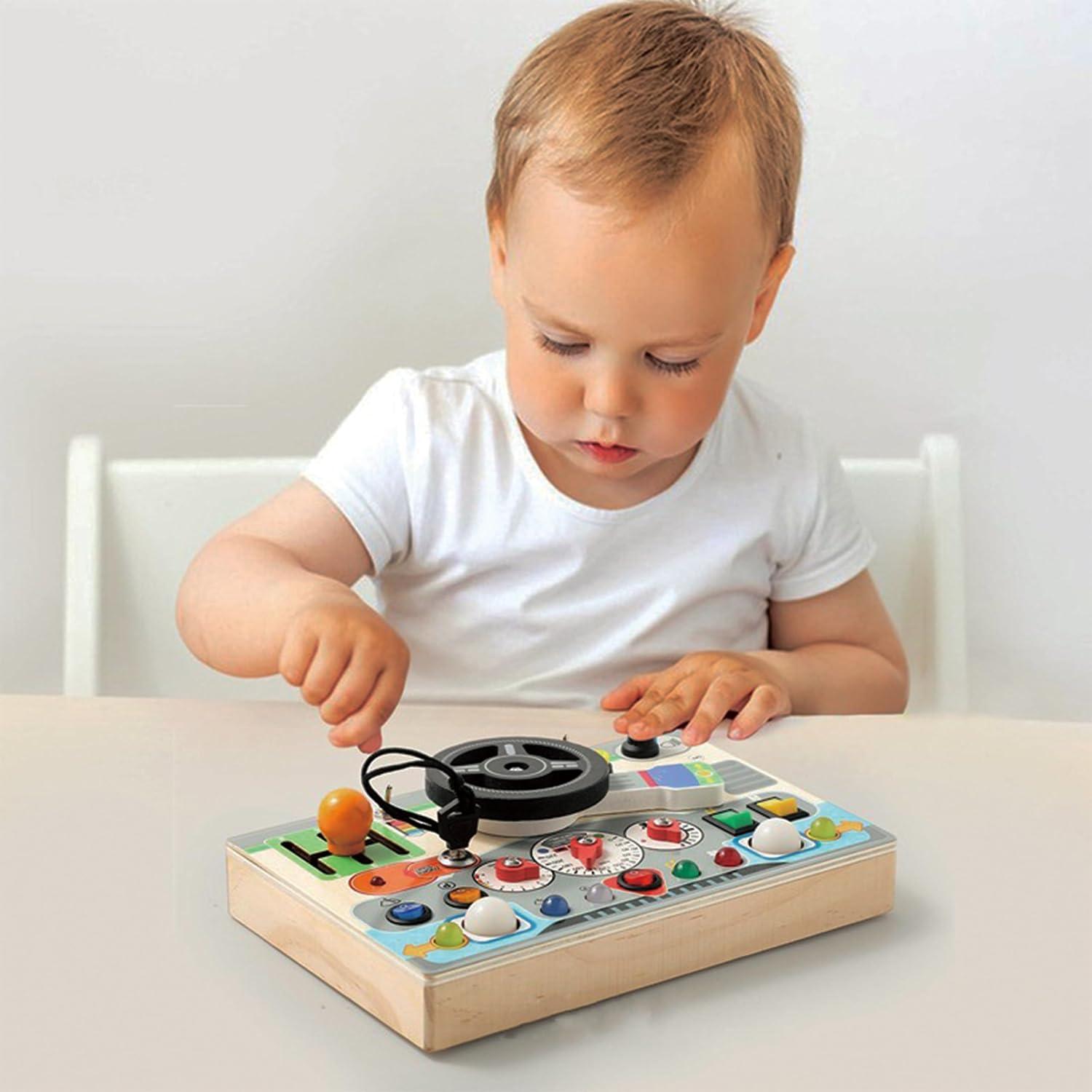 Tablero Ocupado Montessori de Madera Toyara 21x14cm para Niños