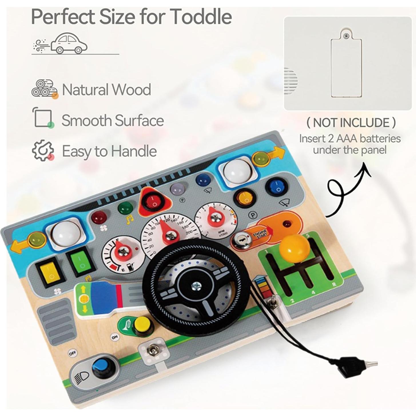 Tablero Ocupado Montessori de Madera Toyara 21x14cm para Niños