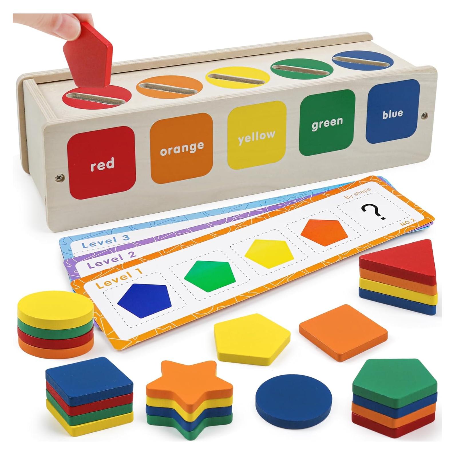 Juguete Clasificador de Colores y Formas ROOCHKD 25 Piezas