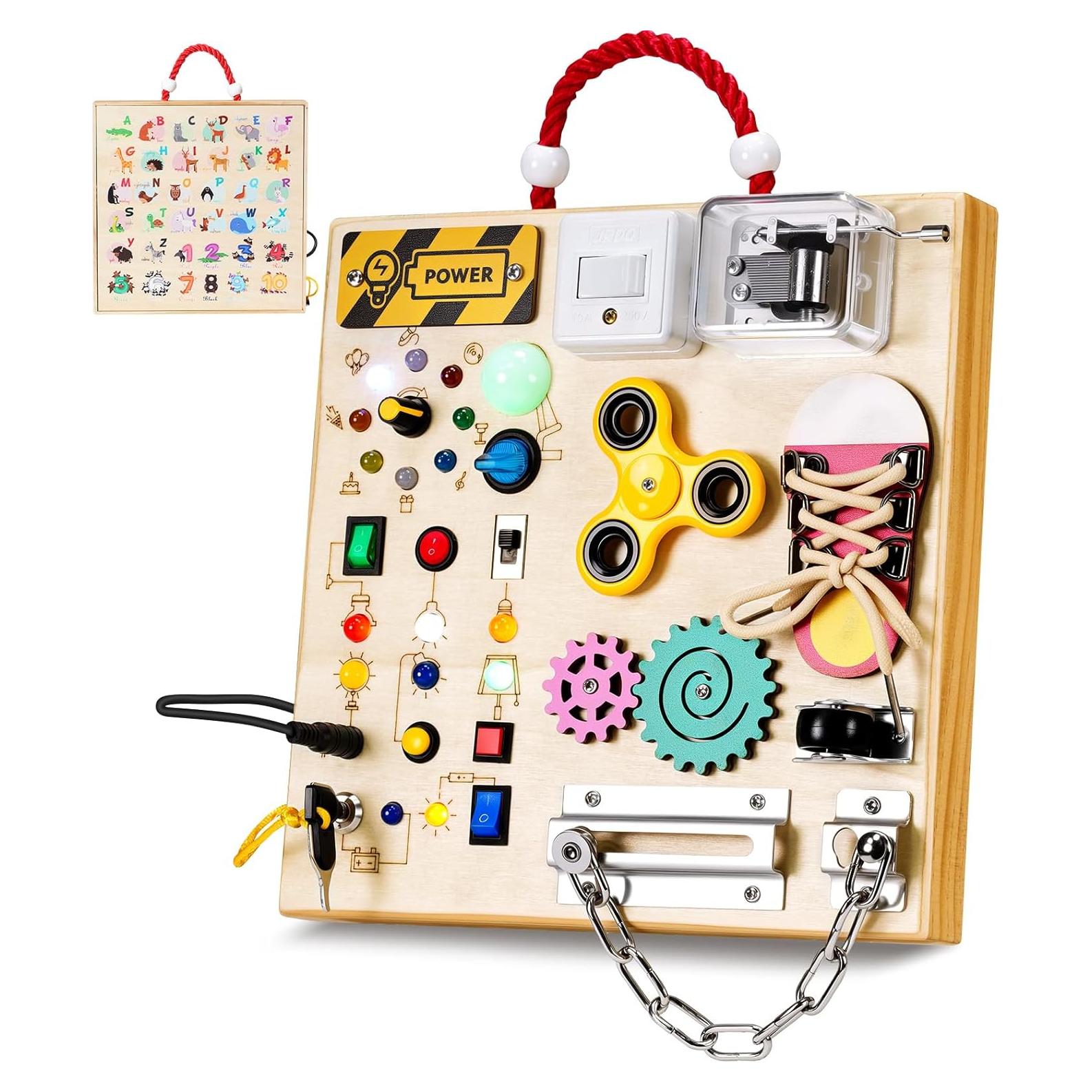 Tablero Ocupado de Madera Montessori GNAYUIJ 25.1x25.1cm