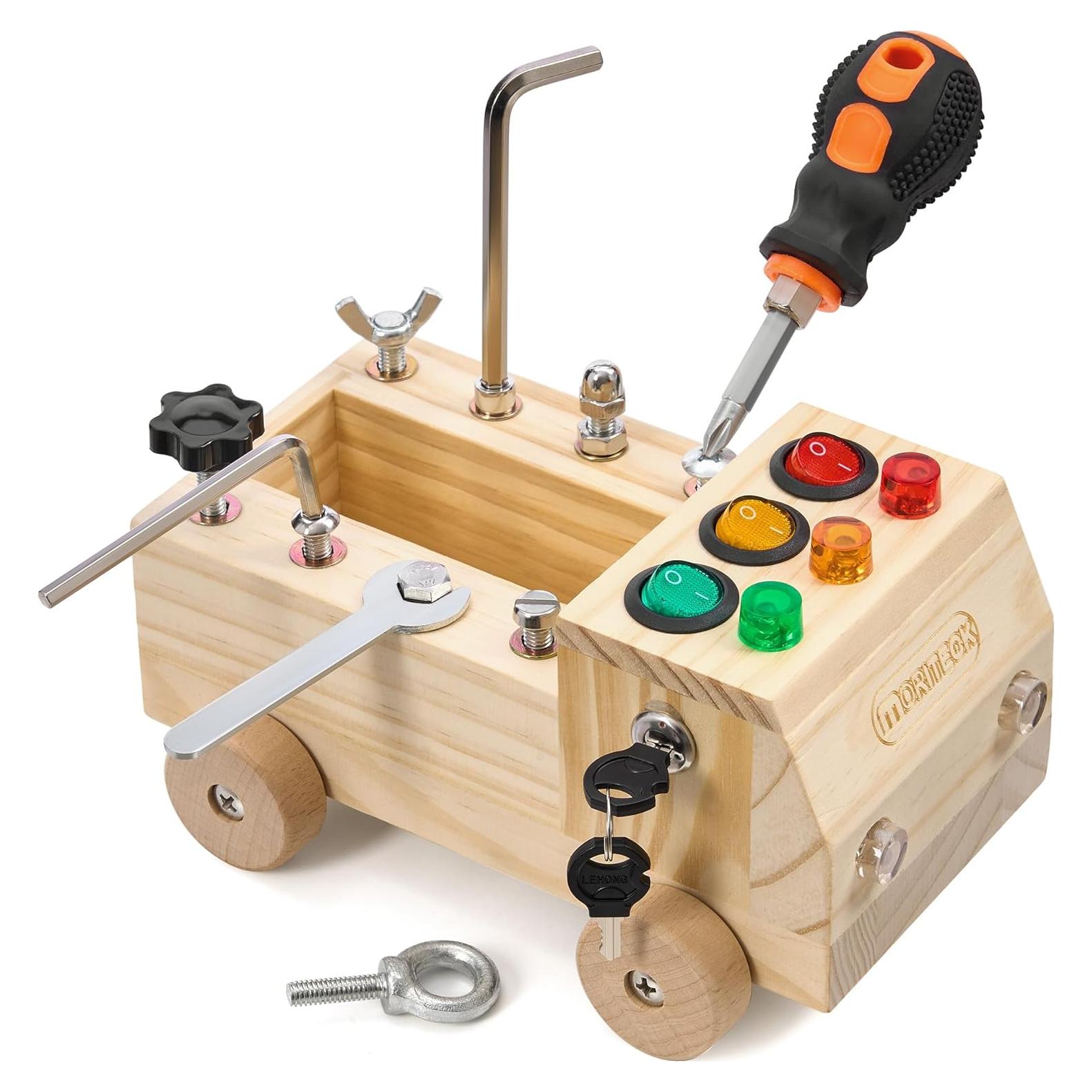 Tablero Ocupado Montessori MORITECK Camión con Luz LED