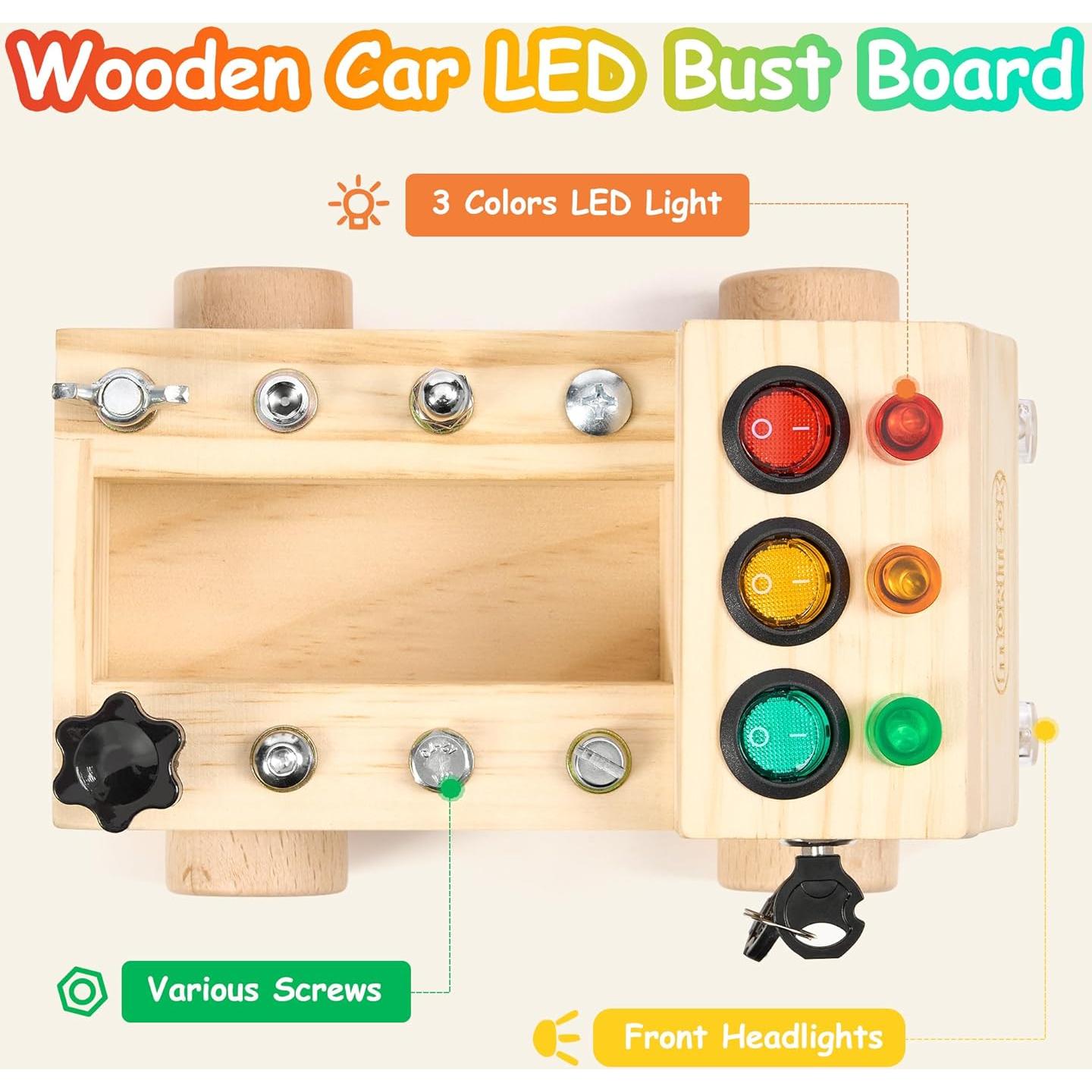 Tablero Ocupado Montessori MORITECK Camión con Luz LED