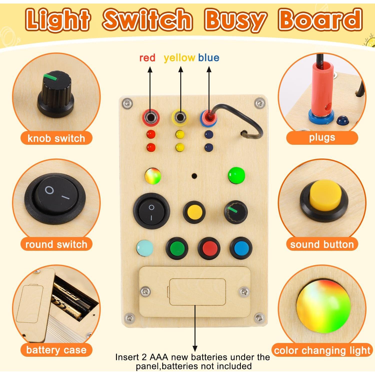 Tablero Ocupado Montessori Espamig con Luz LED para Niños