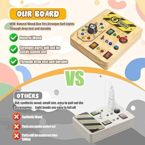 Tablero Ocupado Sensorial Stinks & Binks para Niños 3-7 Años