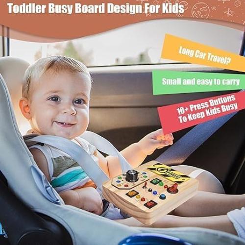 Tablero Ocupado Sensorial Stinks & Binks para Niños 3-7 Años