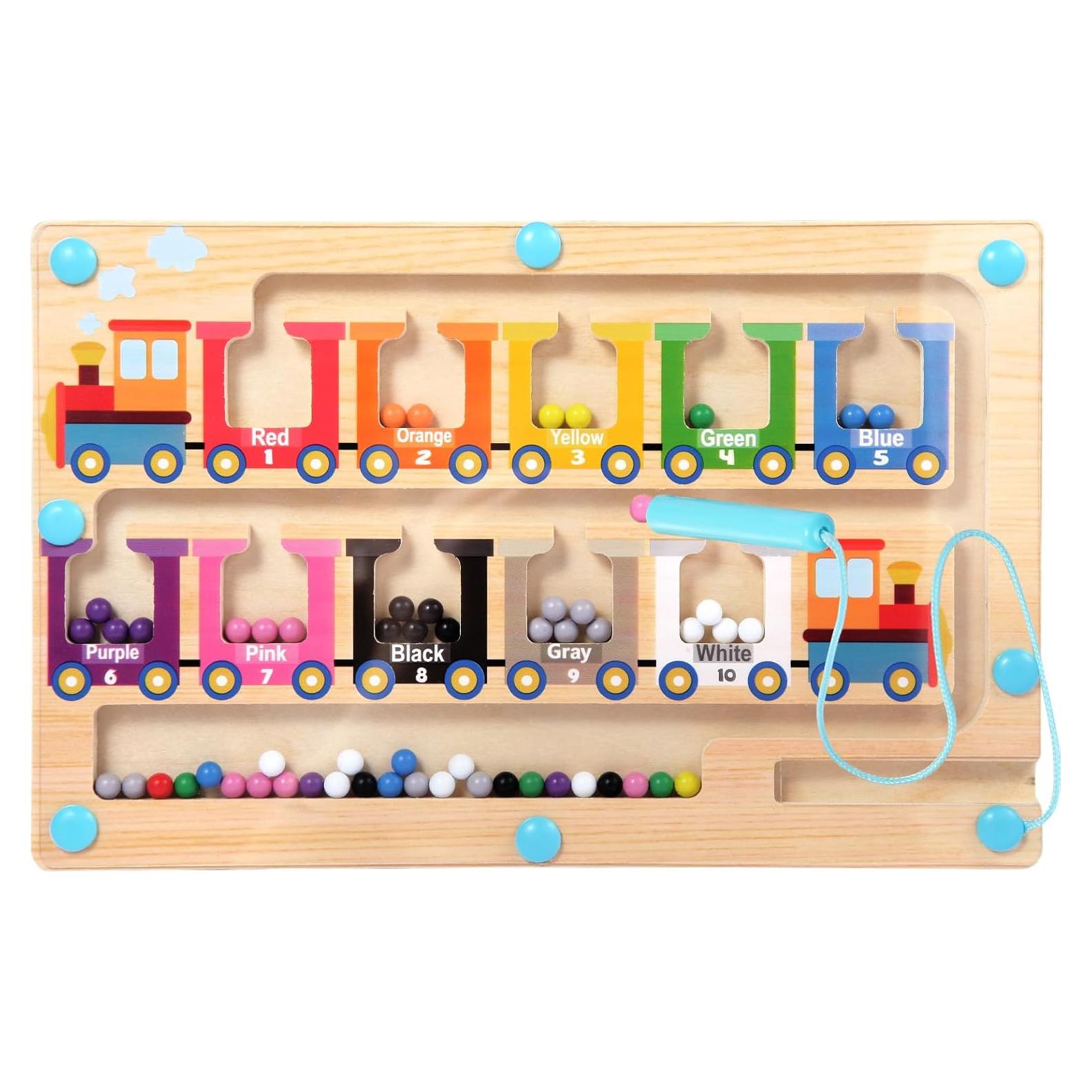 Rompecabezas Magnético de Madera iFunLong para Niños 3-5 Años