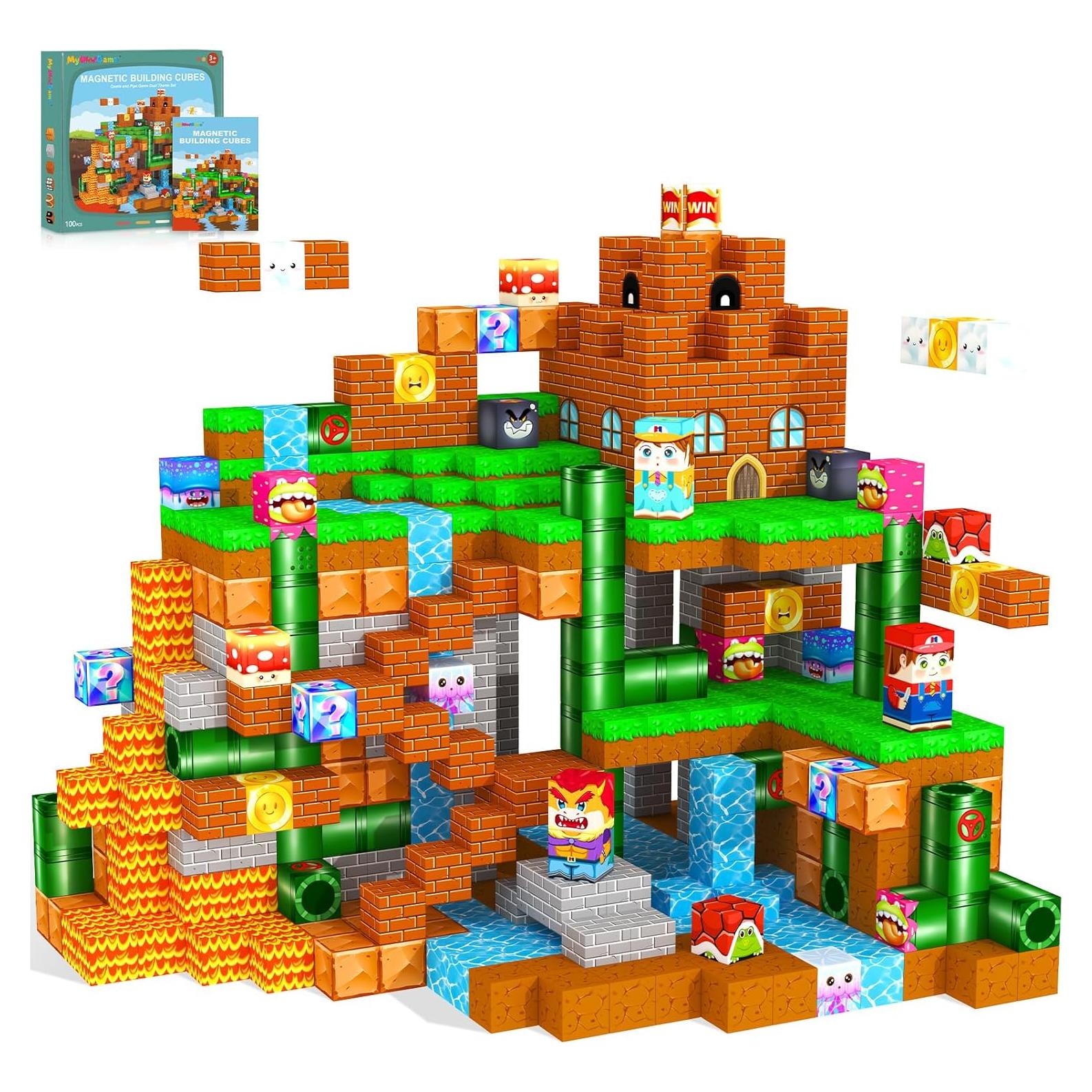 Bloques Magnéticos MyWodGame 100PCS Juguetes Educativos 3-16 Años