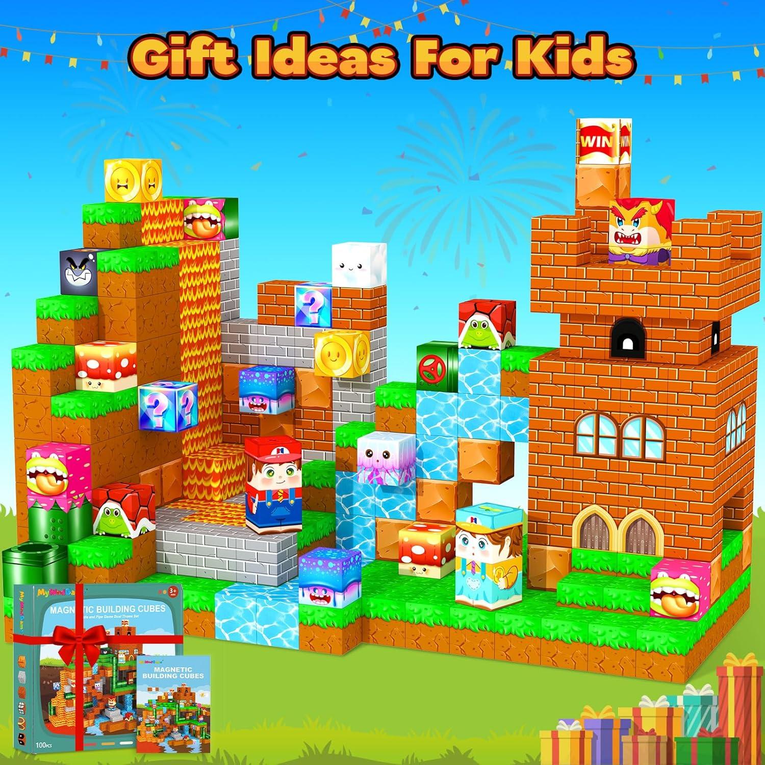 Bloques Magnéticos MyWodGame 100PCS Juguetes Educativos 3-16 Años