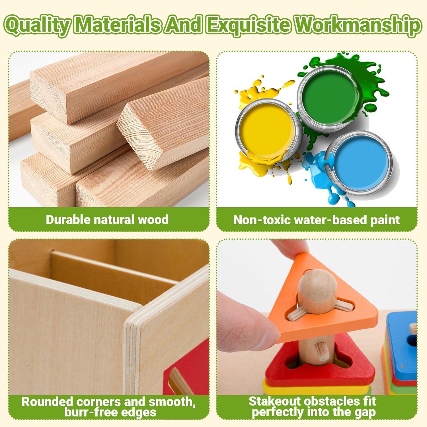 Juguete Educativo de Clasificación y Apilamiento MEGRANATE 58 PCS