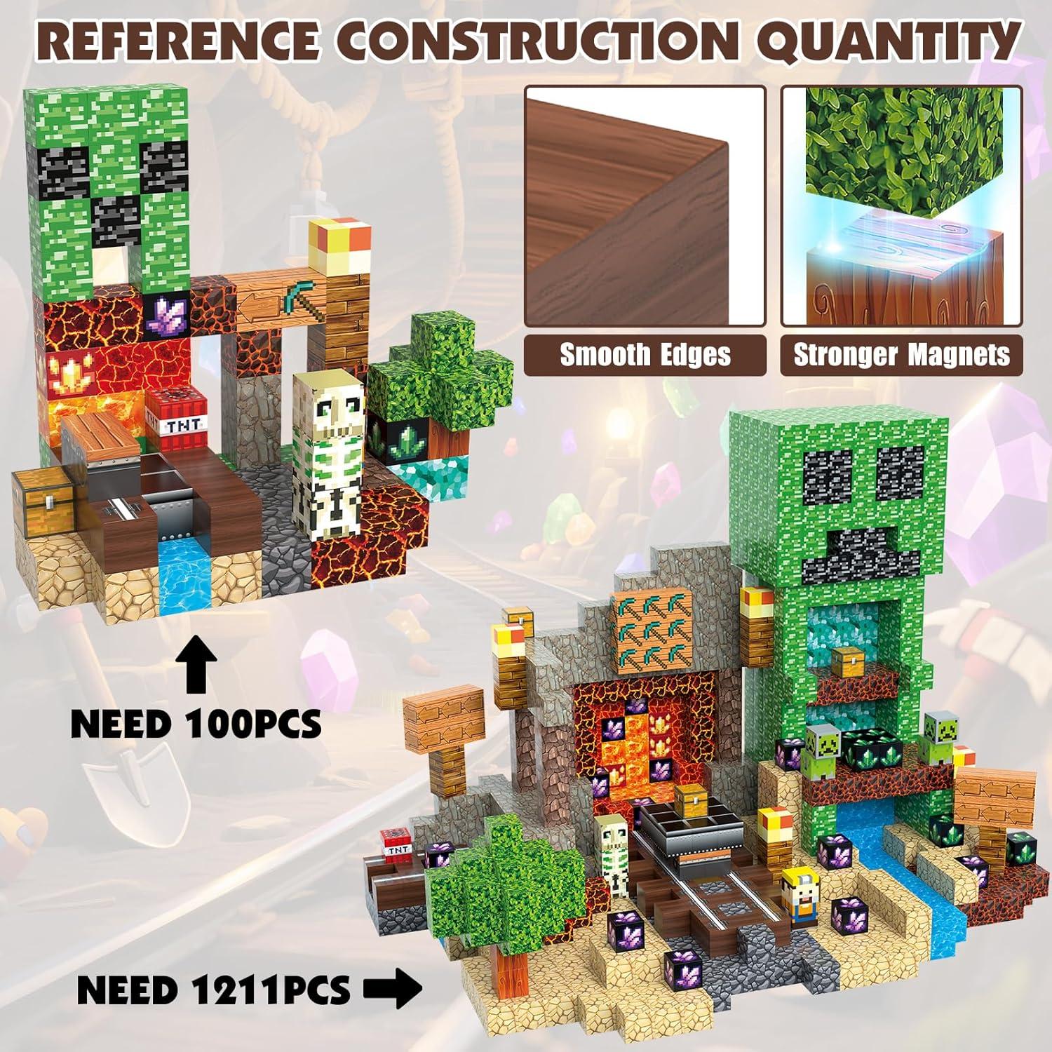 Juego de Bloques Magnéticos JIMI 100 Piezas para Niños 3-8 Años