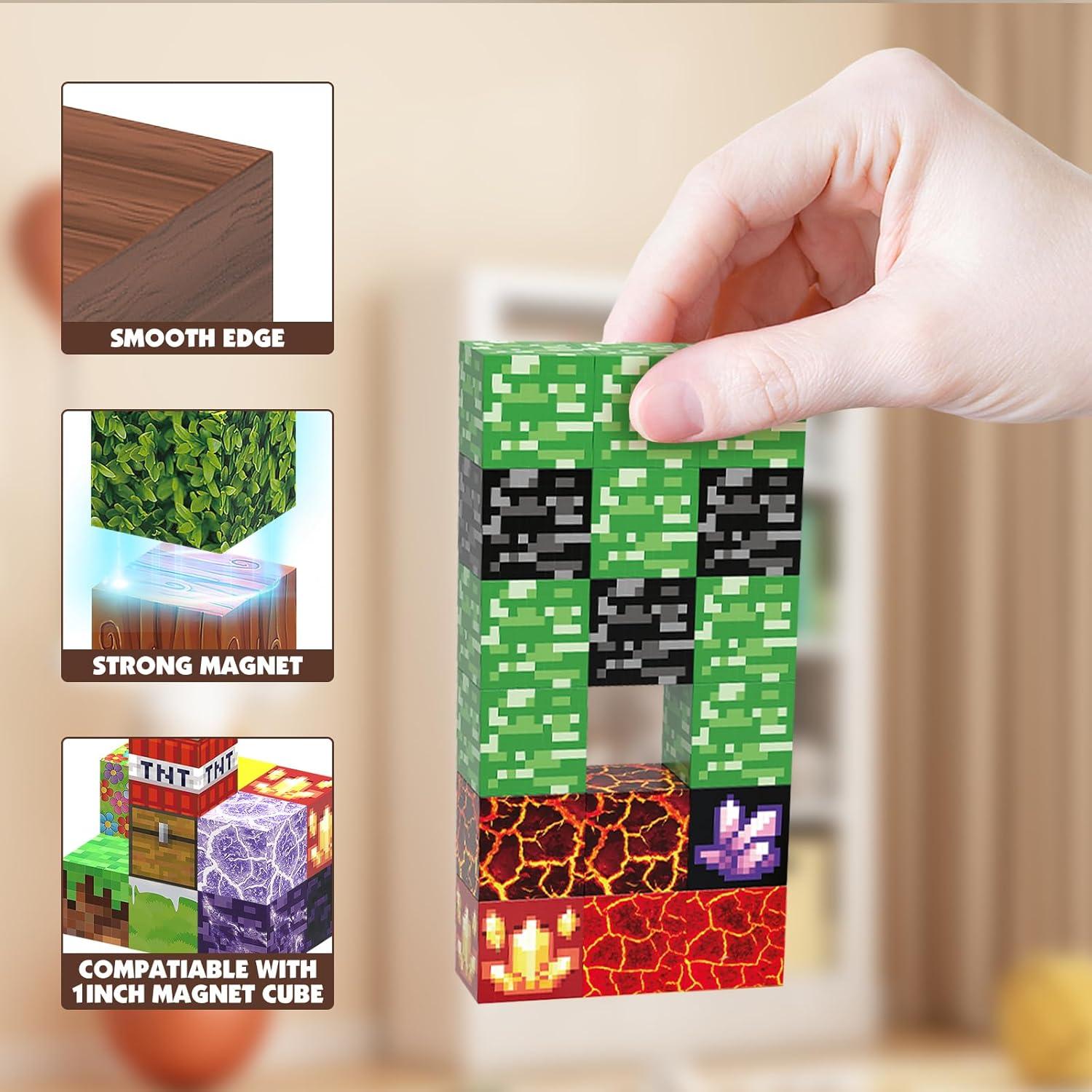 Juego de Bloques Magnéticos JIMI 100 Piezas para Niños 3-8 Años