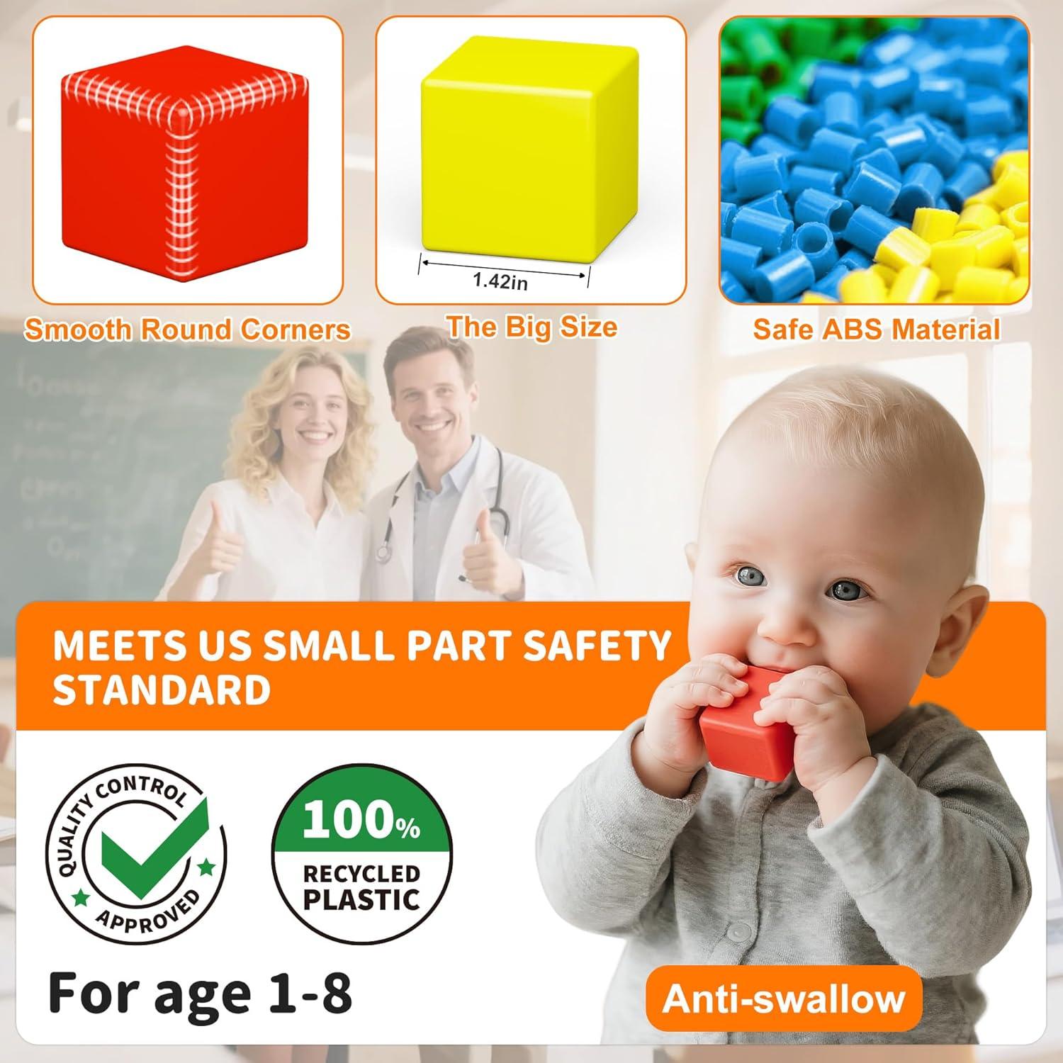 Bloques Magnéticos Grandes 20PCS Veneibe 3.61cm Juguetes STEM