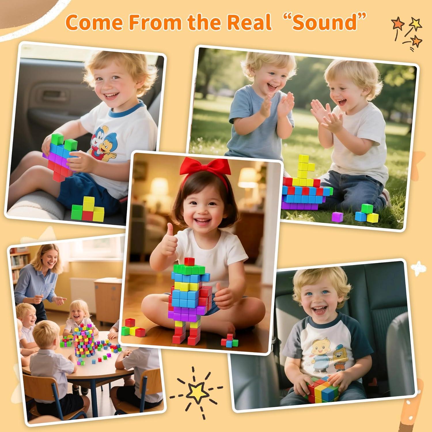 Bloques Magnéticos Grandes 20PCS Veneibe 3.61cm Juguetes STEM