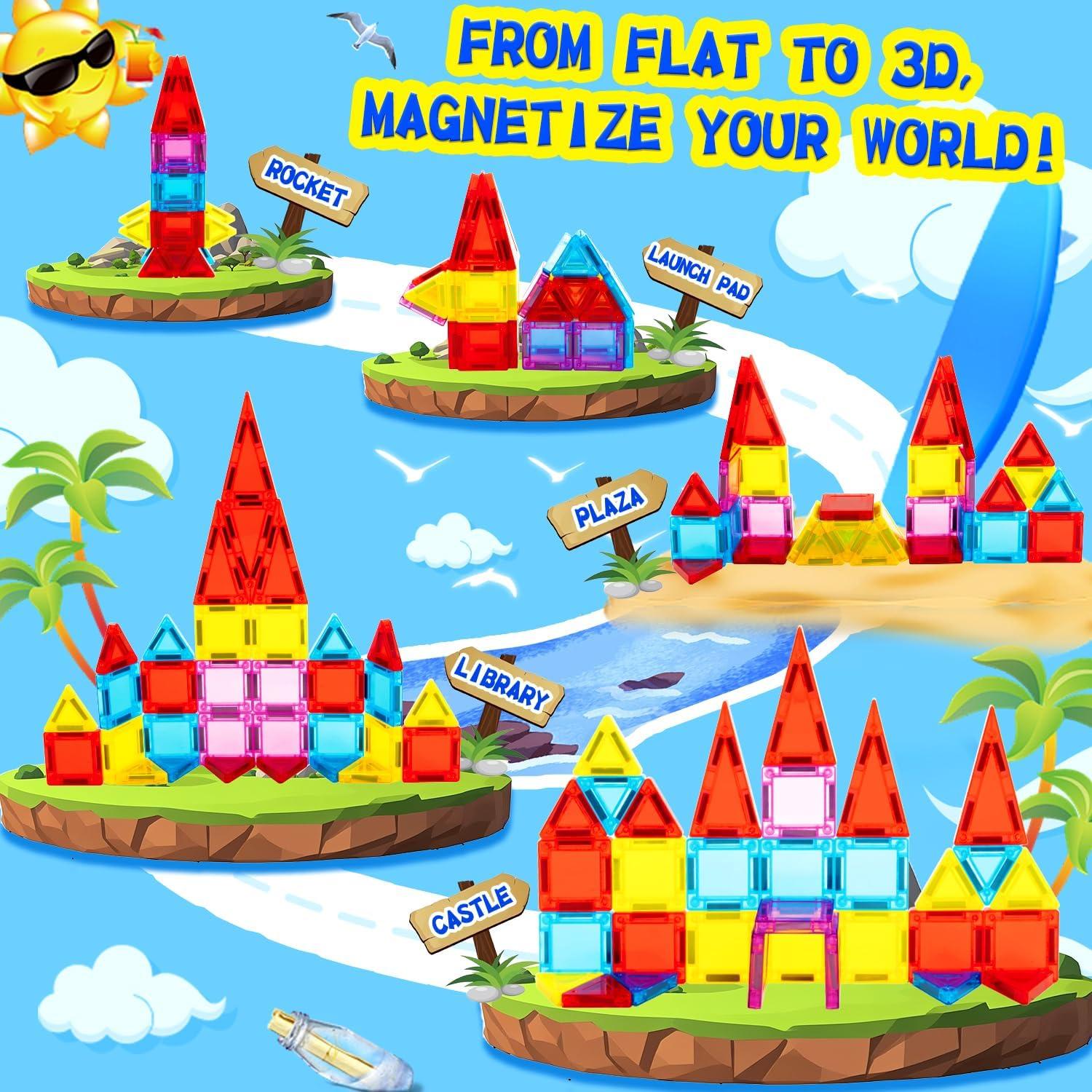 Set de Mini Azulejos Magnéticos GEKETY 32 Pcs para Niños