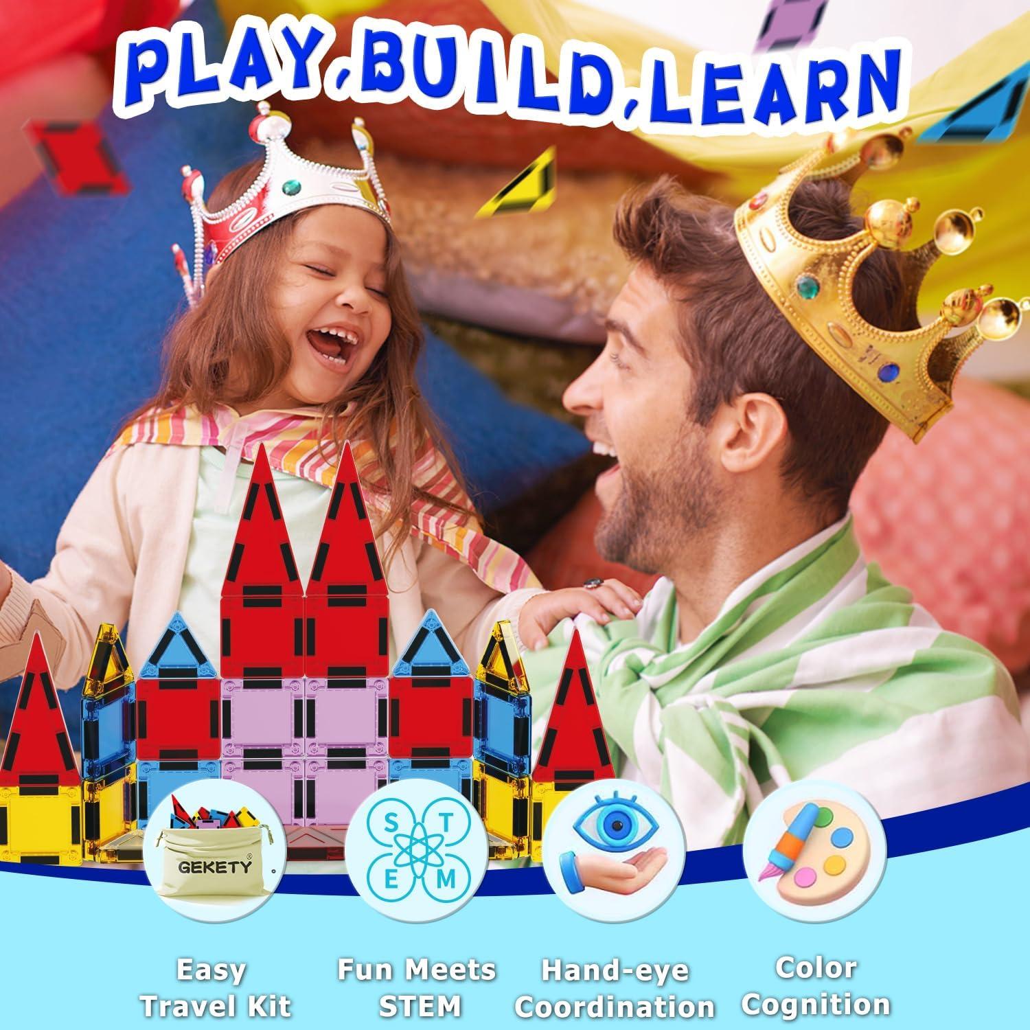 Set de Mini Azulejos Magnéticos GEKETY 32 Pcs para Niños