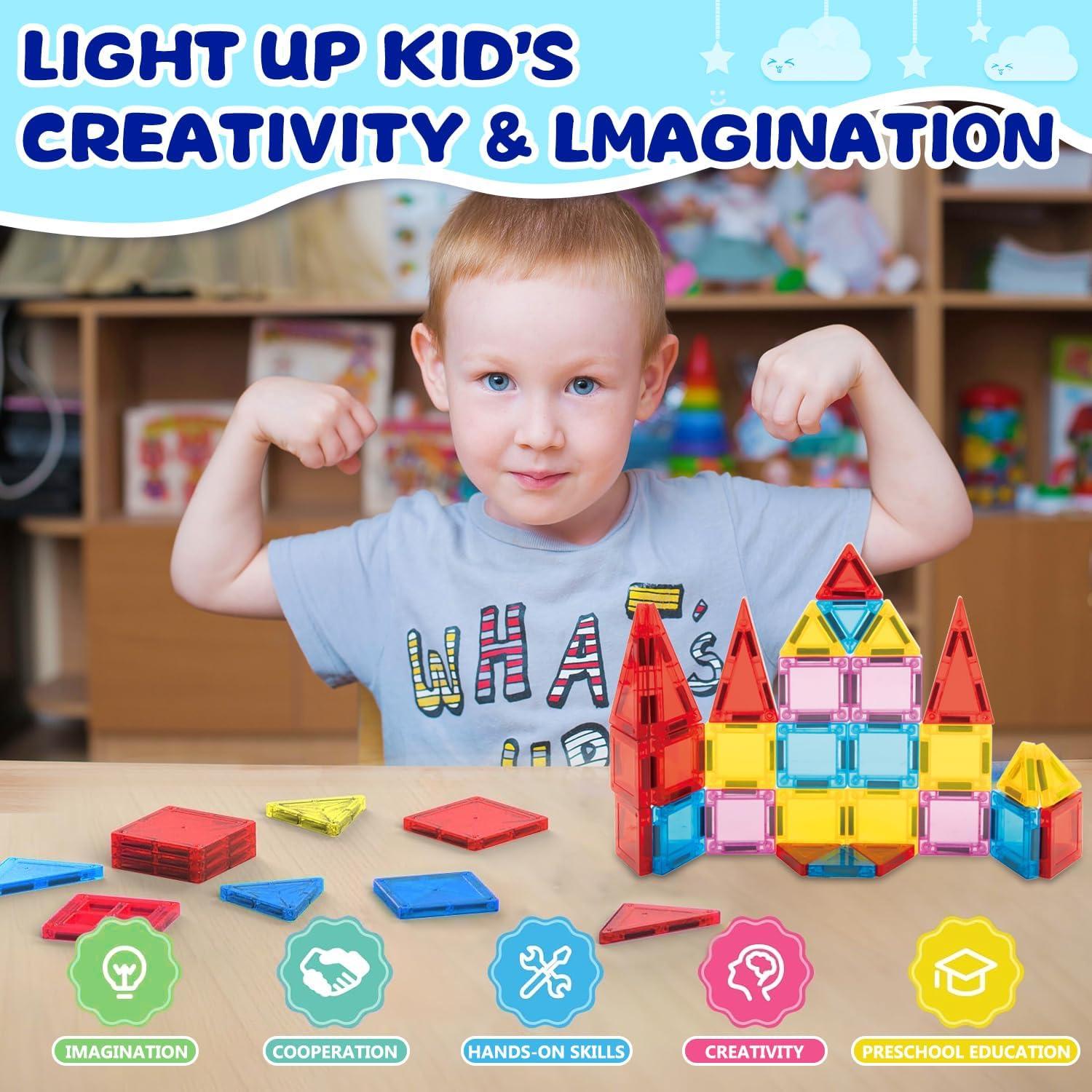 Set de Mini Azulejos Magnéticos GEKETY 32 Pcs para Niños