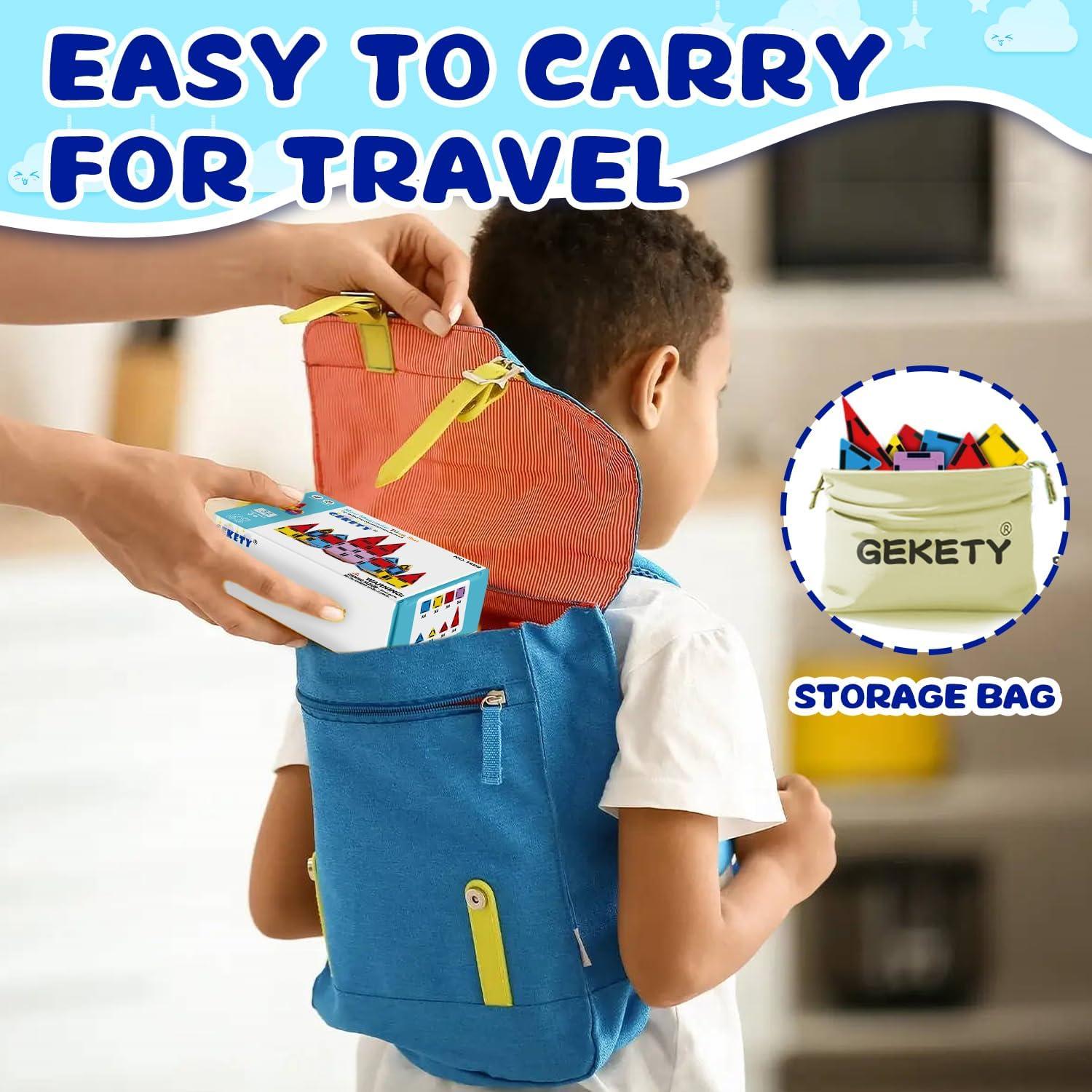 Set de Mini Azulejos Magnéticos GEKETY 32 Pcs para Niños