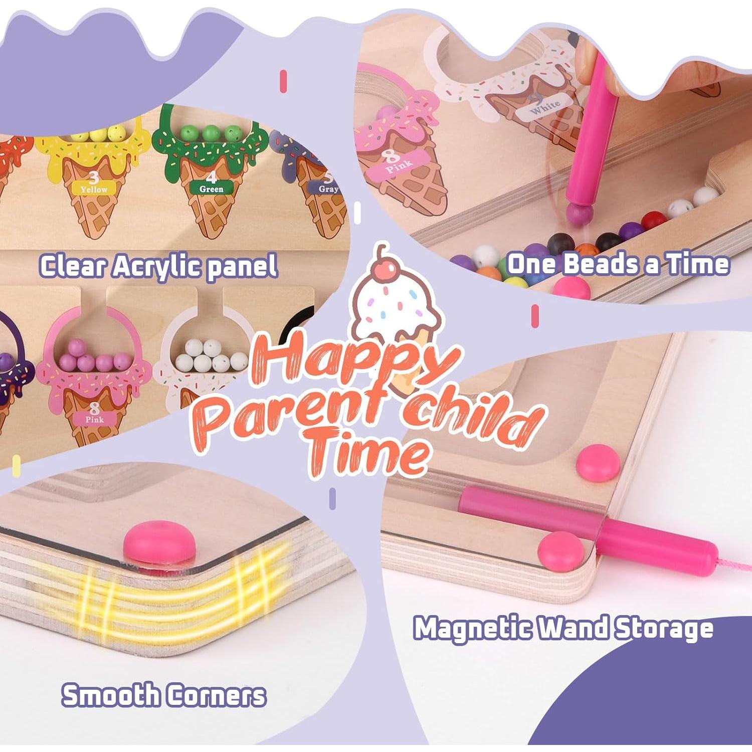 Juguete Laberinto Magnético Montessori Syahro 30x26.4cm