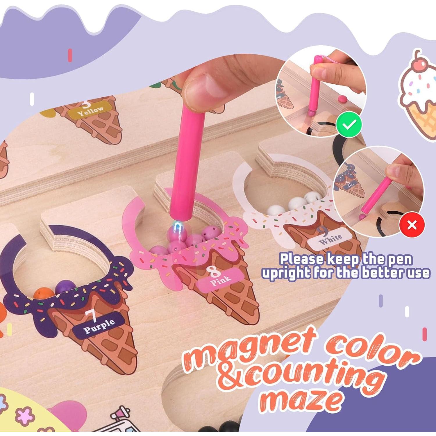 Juguete Laberinto Magnético Montessori Syahro 30x26.4cm