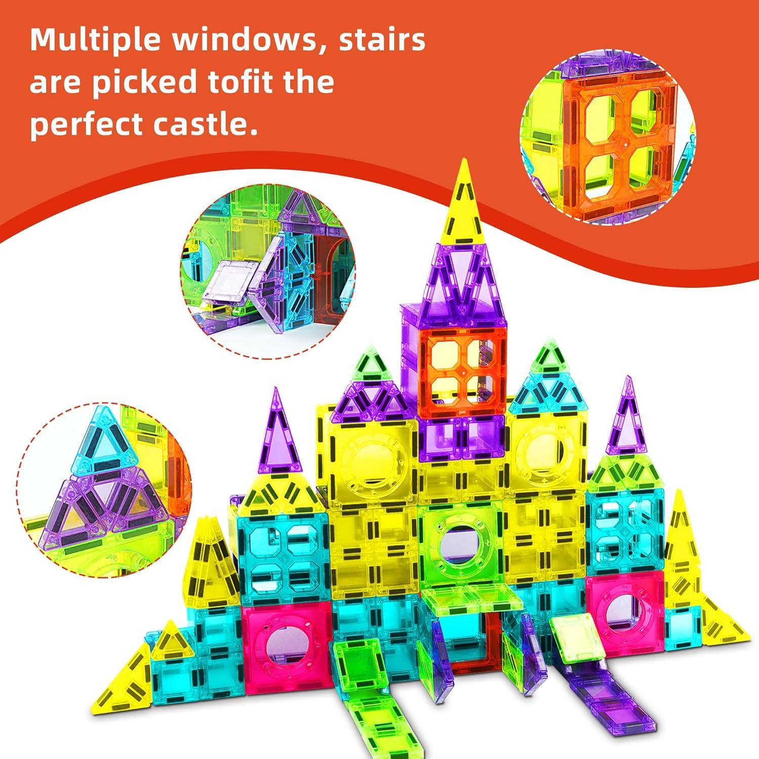 Set de 250 Azulejos Magnéticos Montessori para Niños 3+