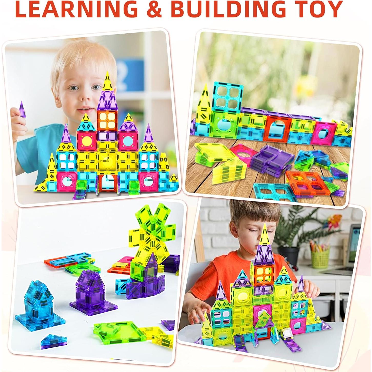 Set de 250 Azulejos Magnéticos Montessori para Niños 3+