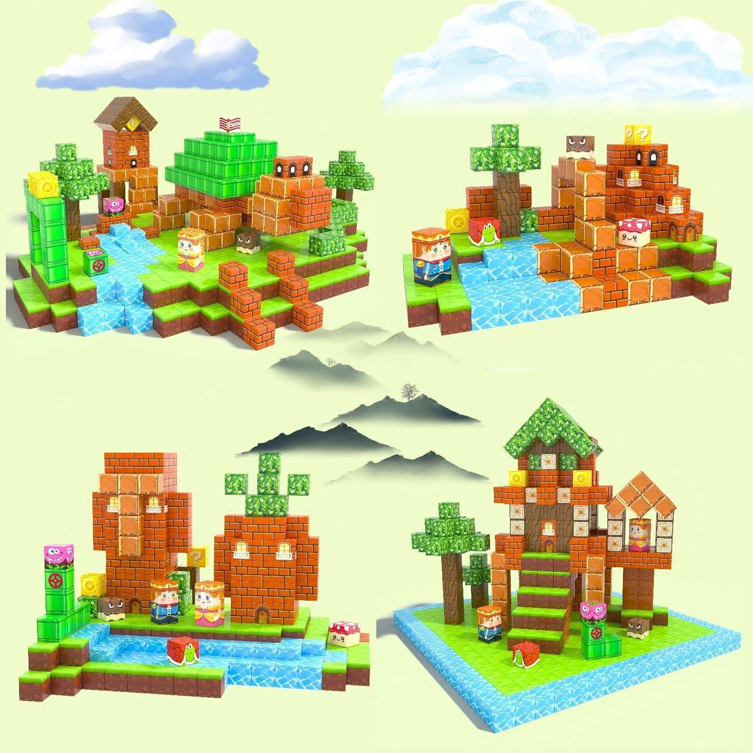 150 Bloques Magnéticos Toyvimo para Niños 3 a 12 Años