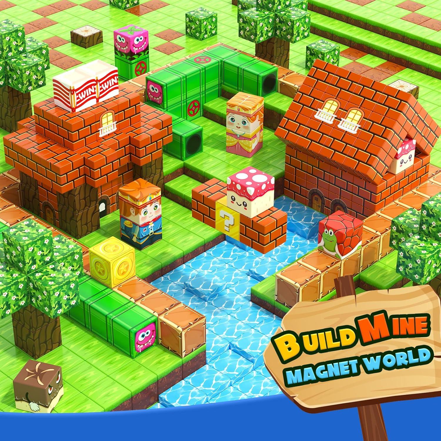 150 Bloques Magnéticos Toyvimo para Niños 3 a 12 Años