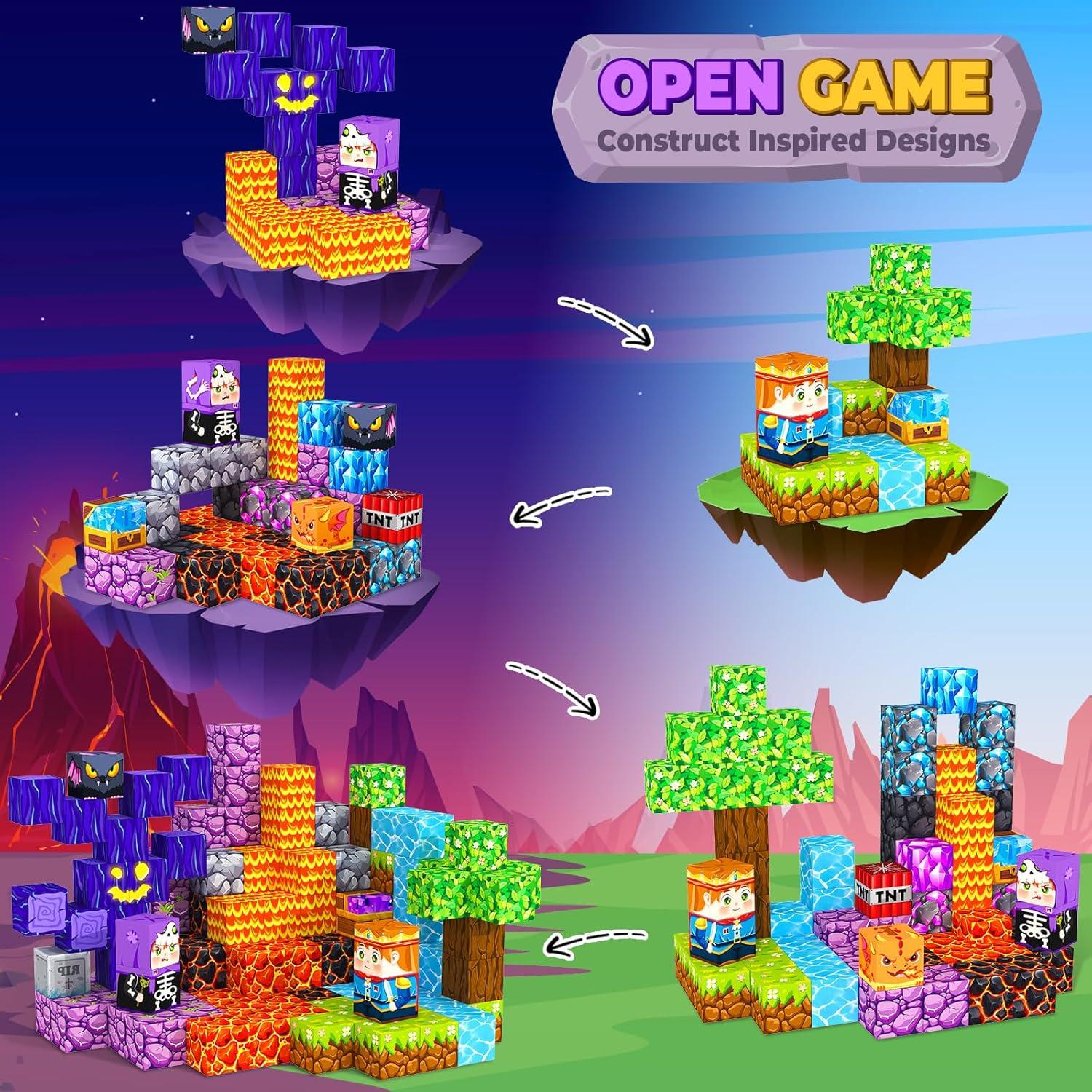 Bloques Magnéticos de Construcción MyWodGame 100PCS para Niños