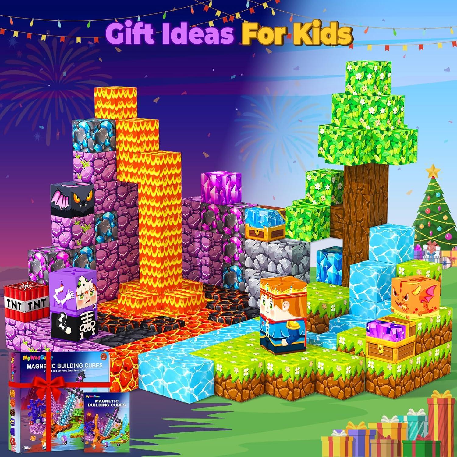 Bloques Magnéticos de Construcción MyWodGame 100PCS para Niños